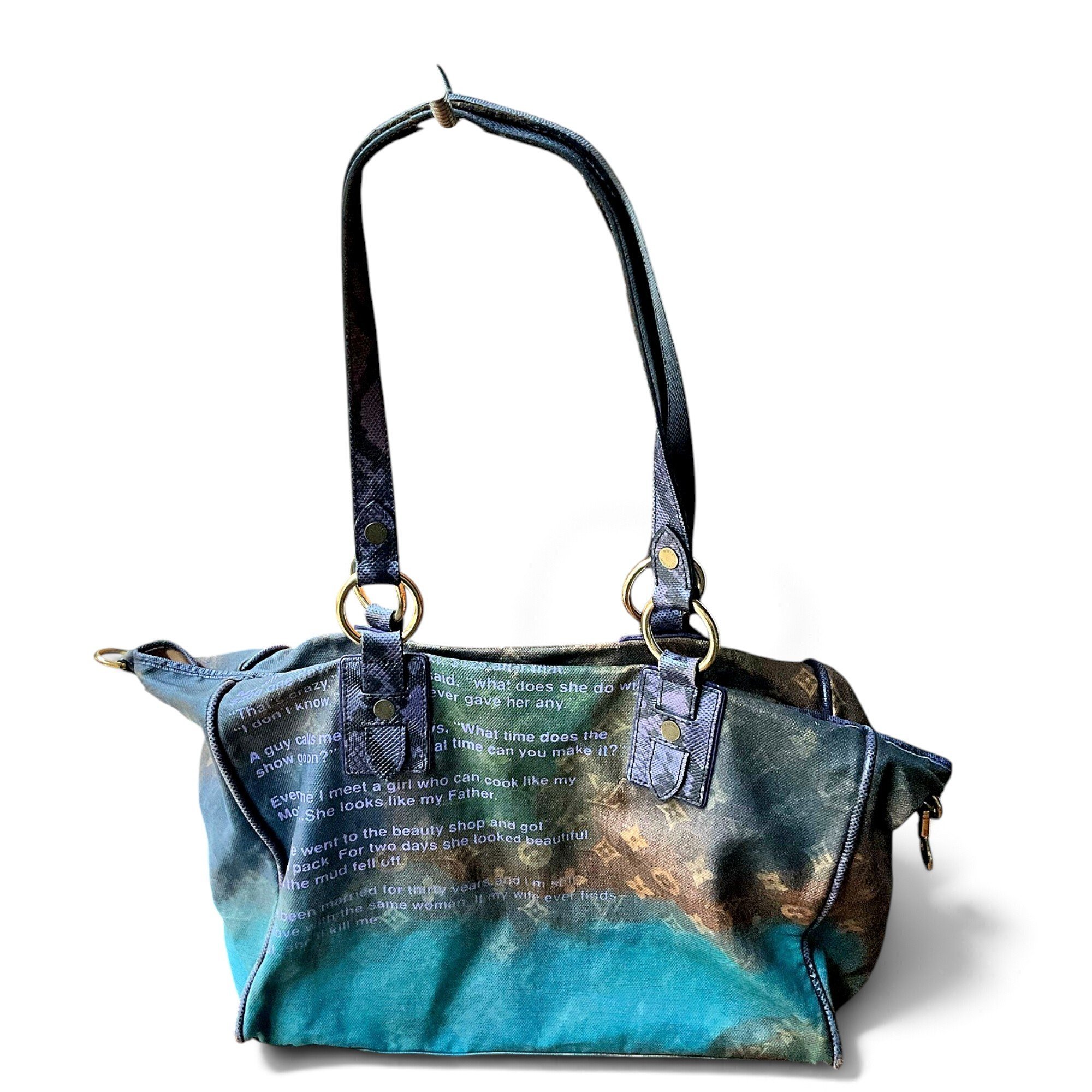 Stephen Sprouse Boston leather handbag