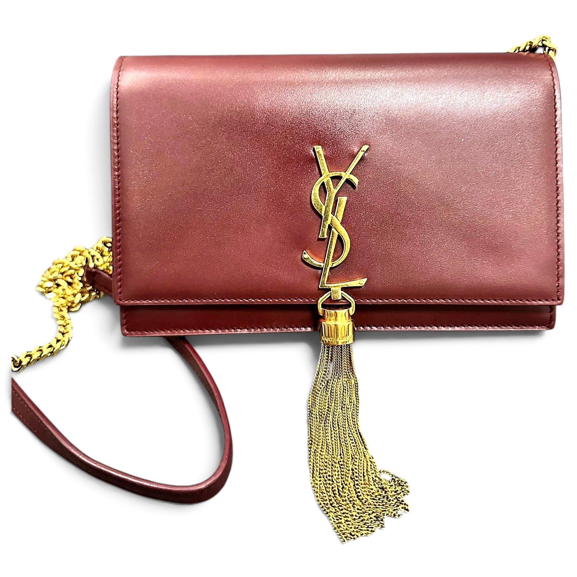 Pompom Kate leather crossbody bag