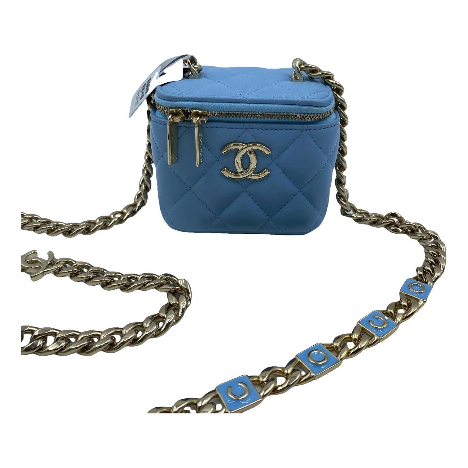 Trendy CC Vanity leather handbag