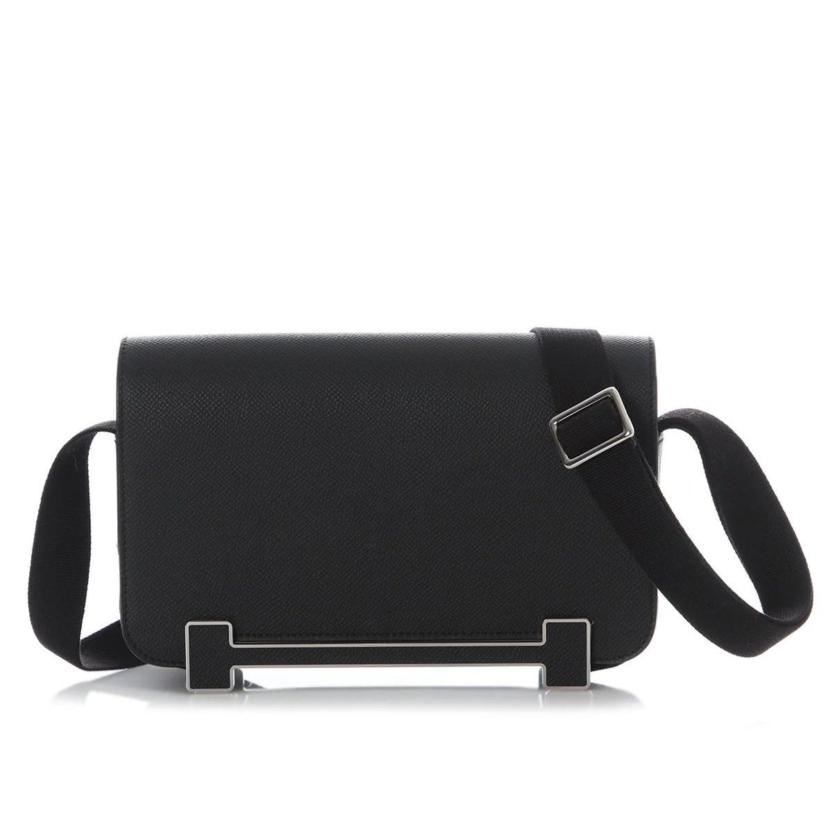 Hermes Geta Handbag Noir Epsom Leather 2026