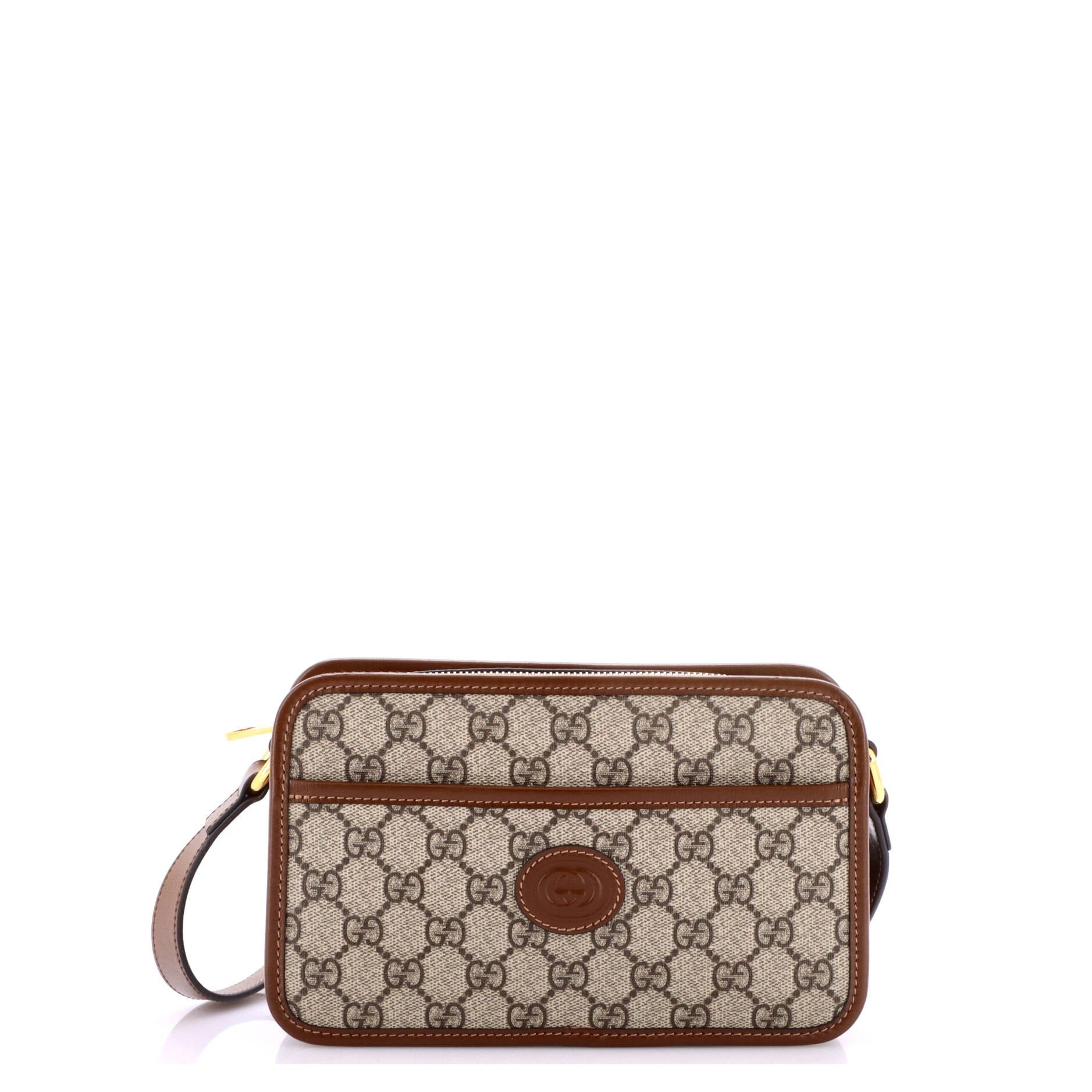 Interlocking G Patch Camera Bag GG Coated Canvas Mini