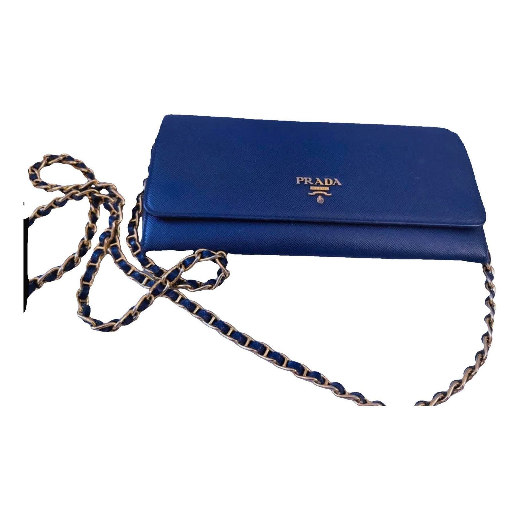 Leather clutch bag