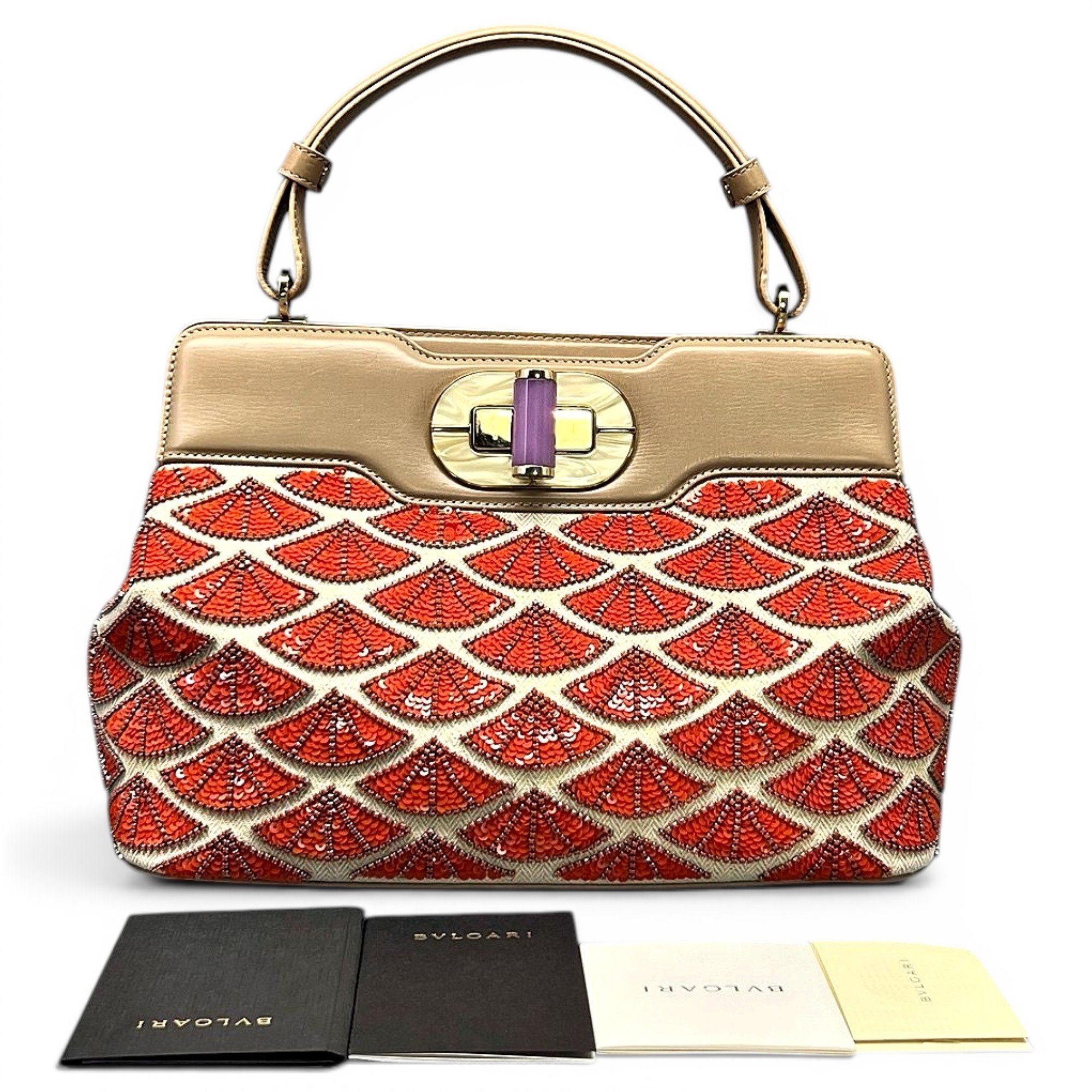 Bvlgari Isabella Rossellini leather handbag