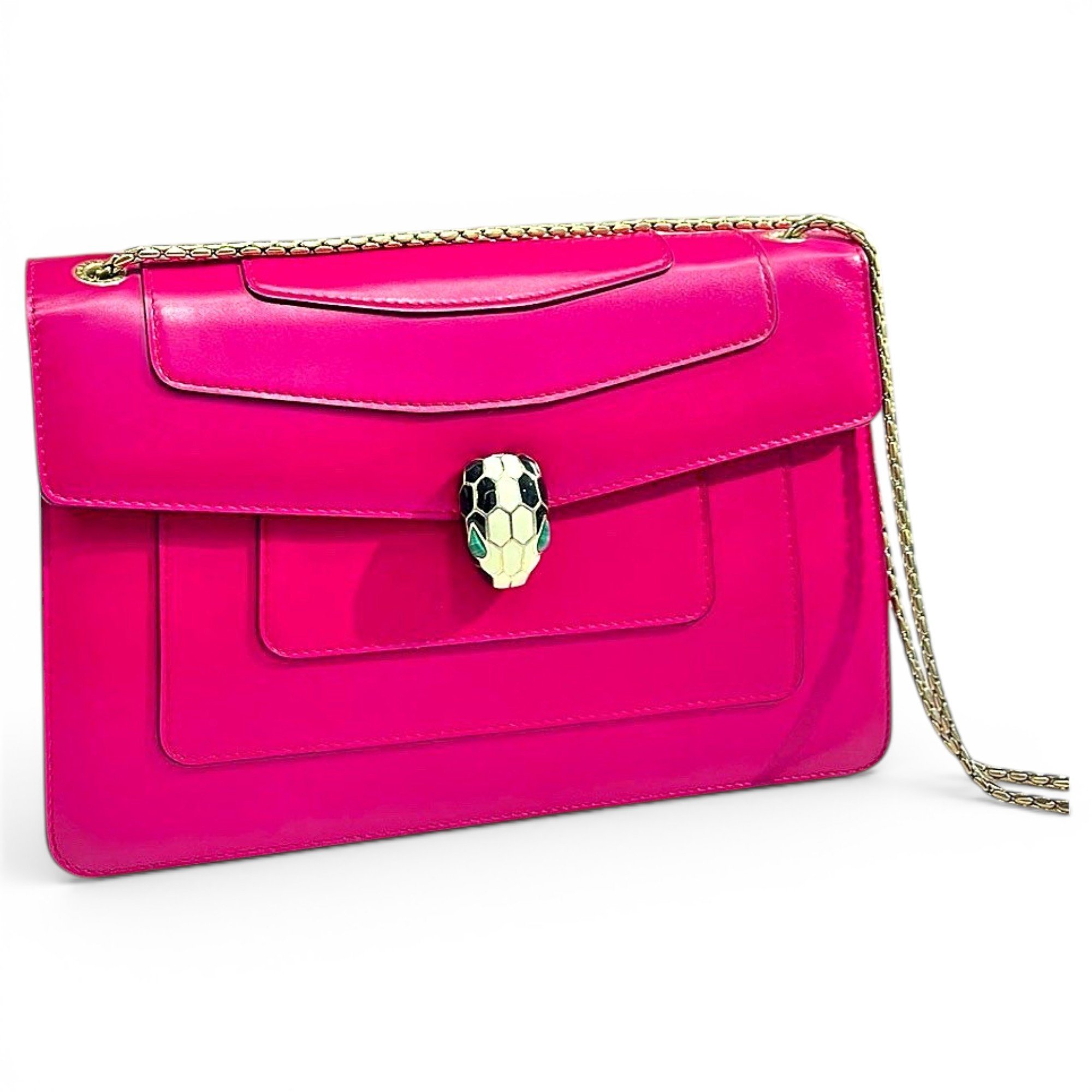 Serpenti leather handbag