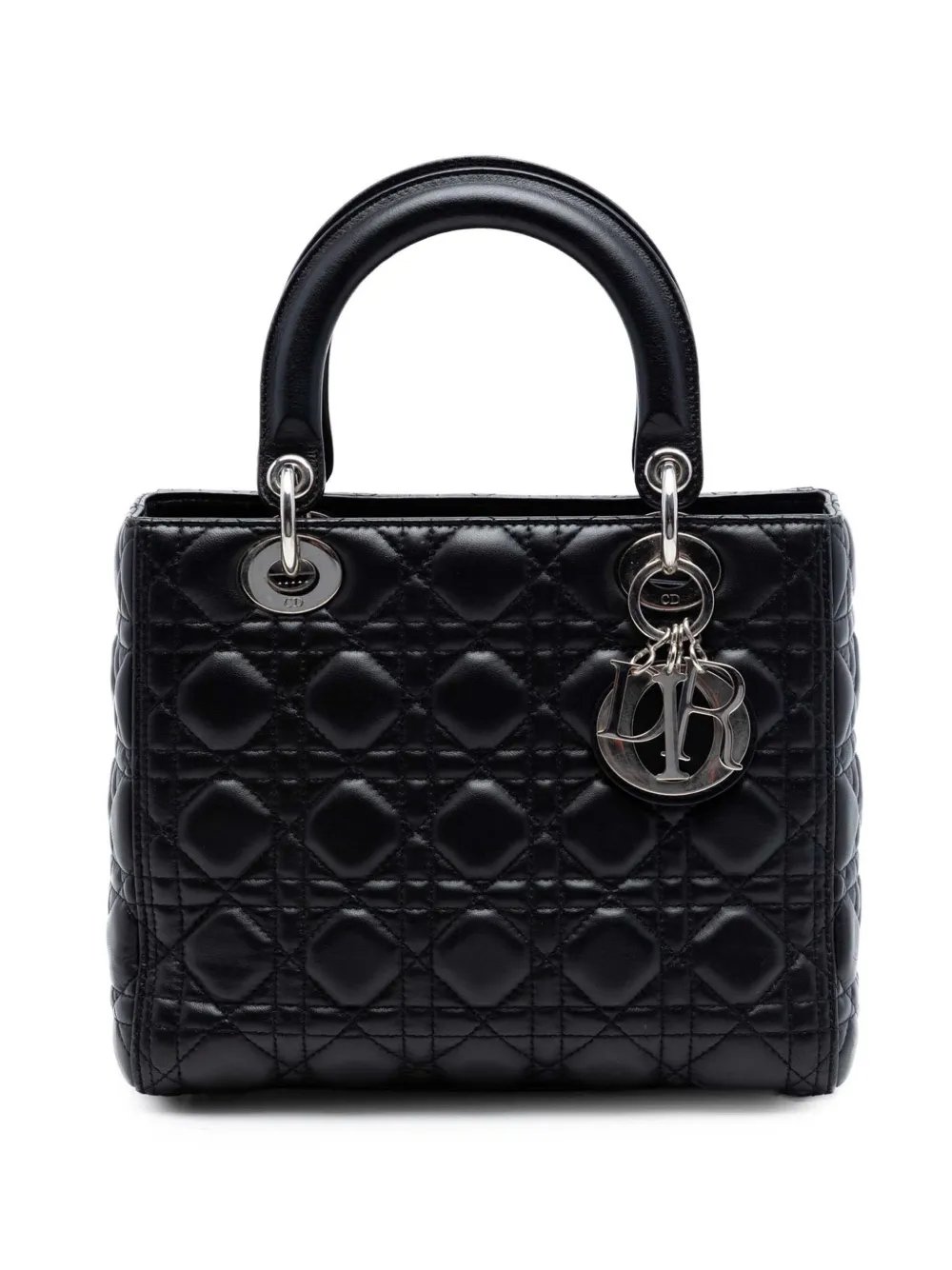 2017 Medium Lambskin Cannage Lady Dior satchel