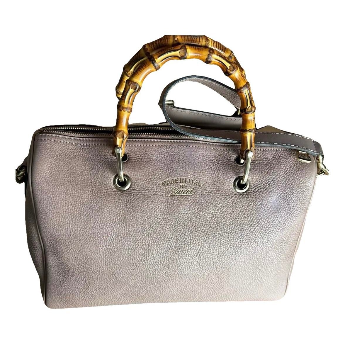 Bamboo Shopper leather tote