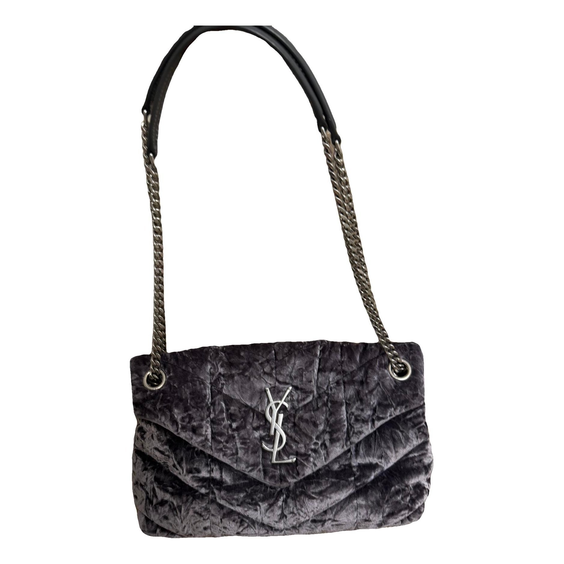 Loulou Puffer velvet crossbody bag