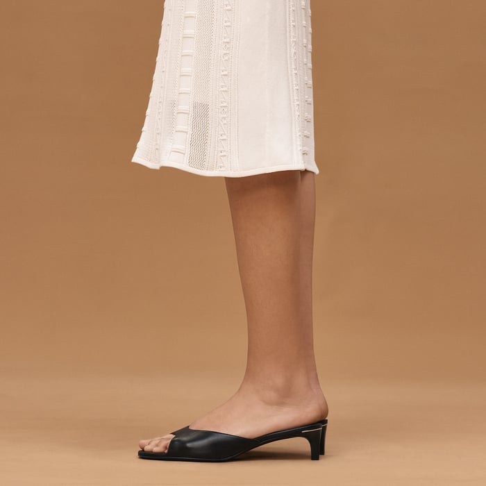 Blanc Céramique Straight Skirt