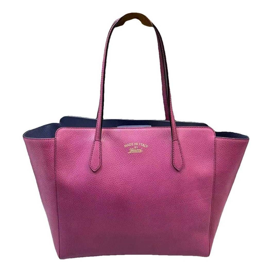 Swing leather handbag