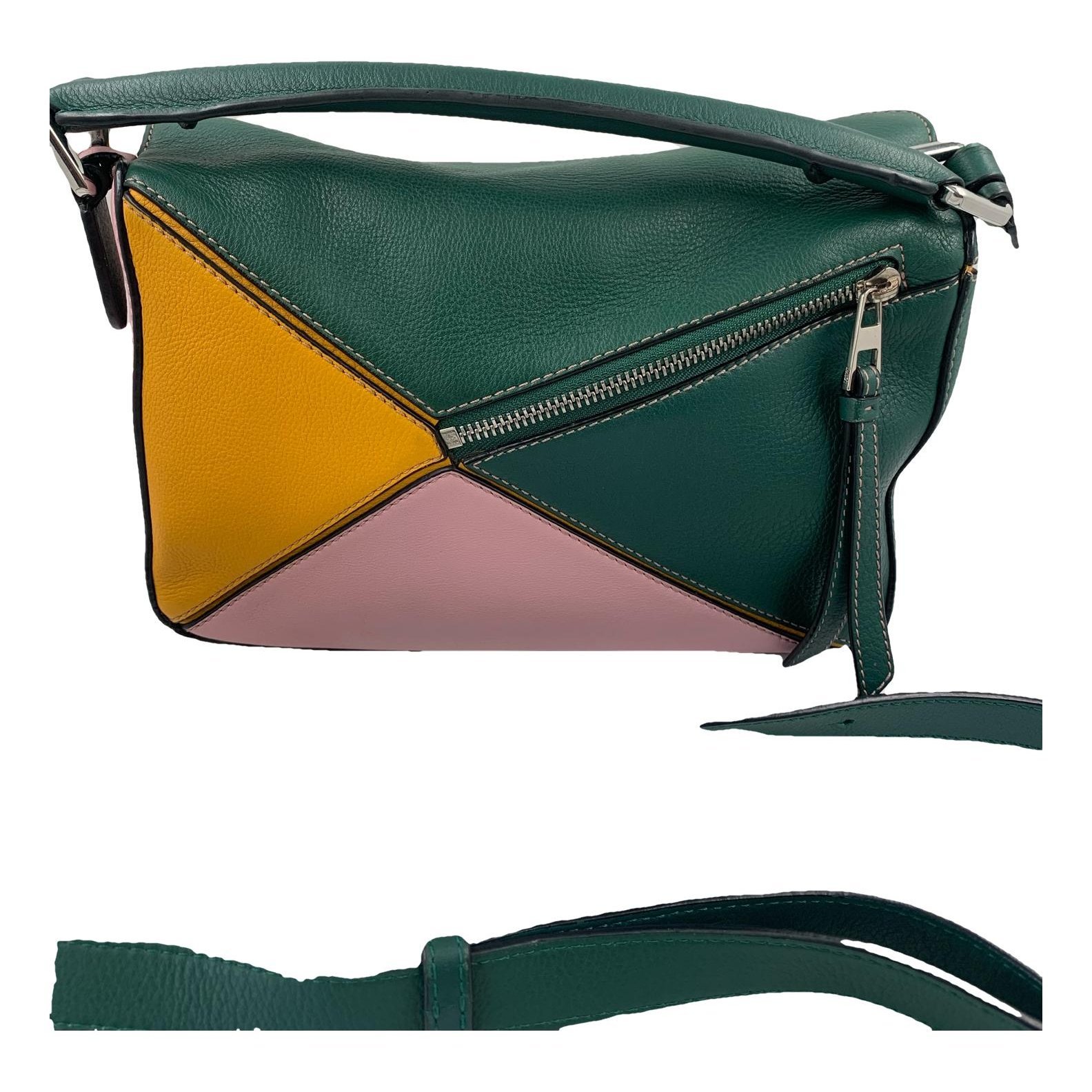 Puzzle leather bag