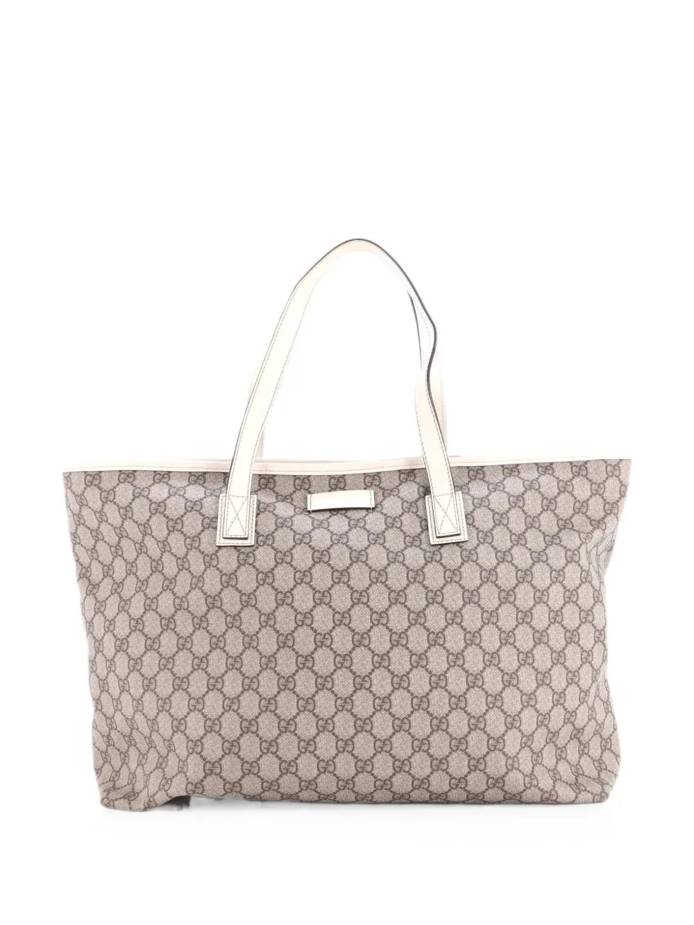 Plus GG Coated Canvas with Leather Large tote bag