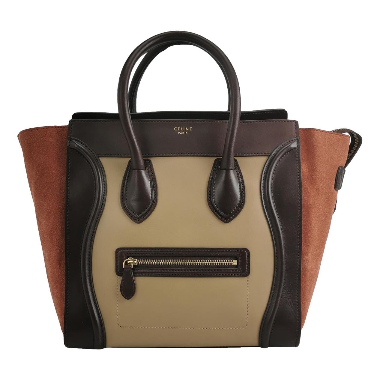 Luggage leather tote