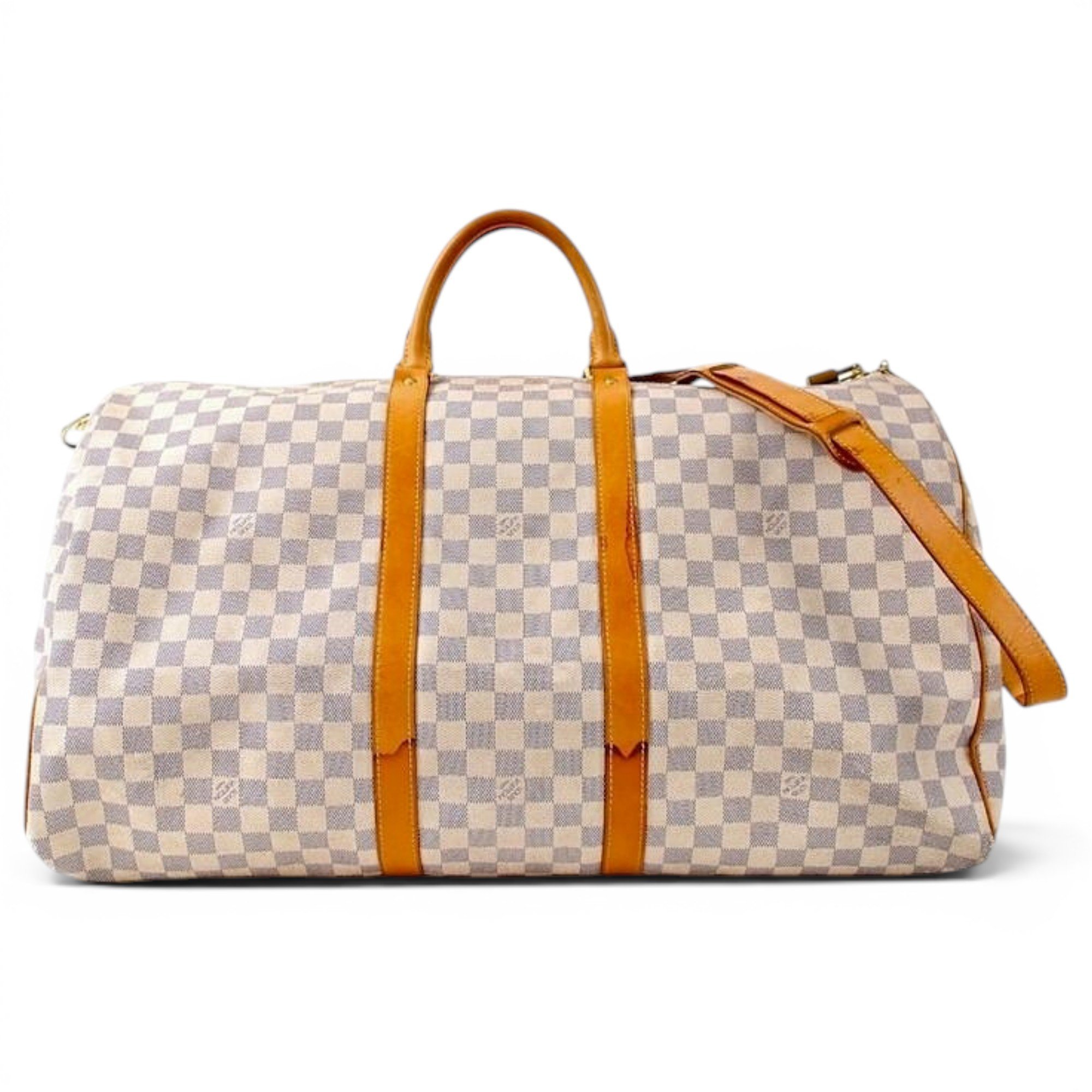 Keepall leather travel bag