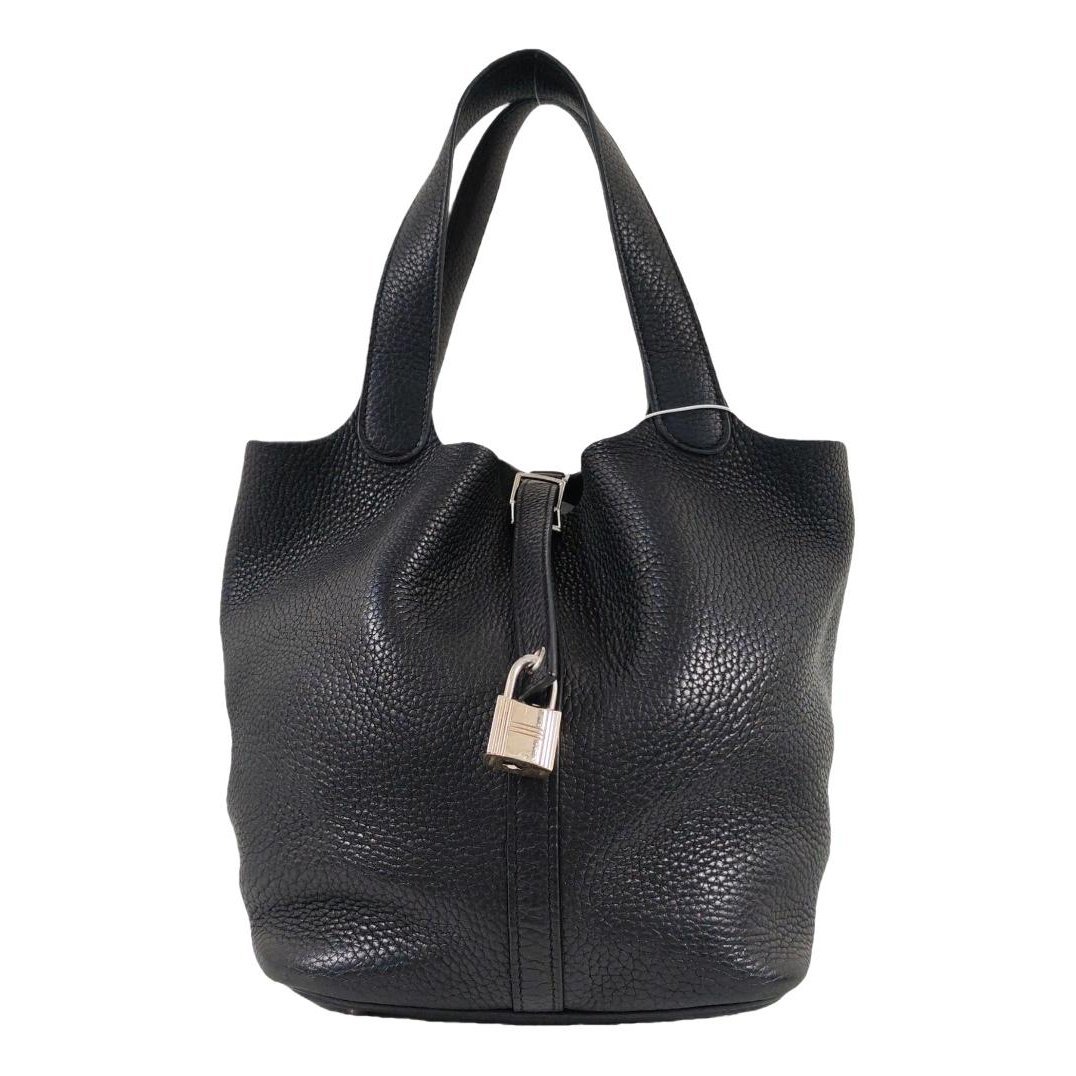 Picotin leather tote