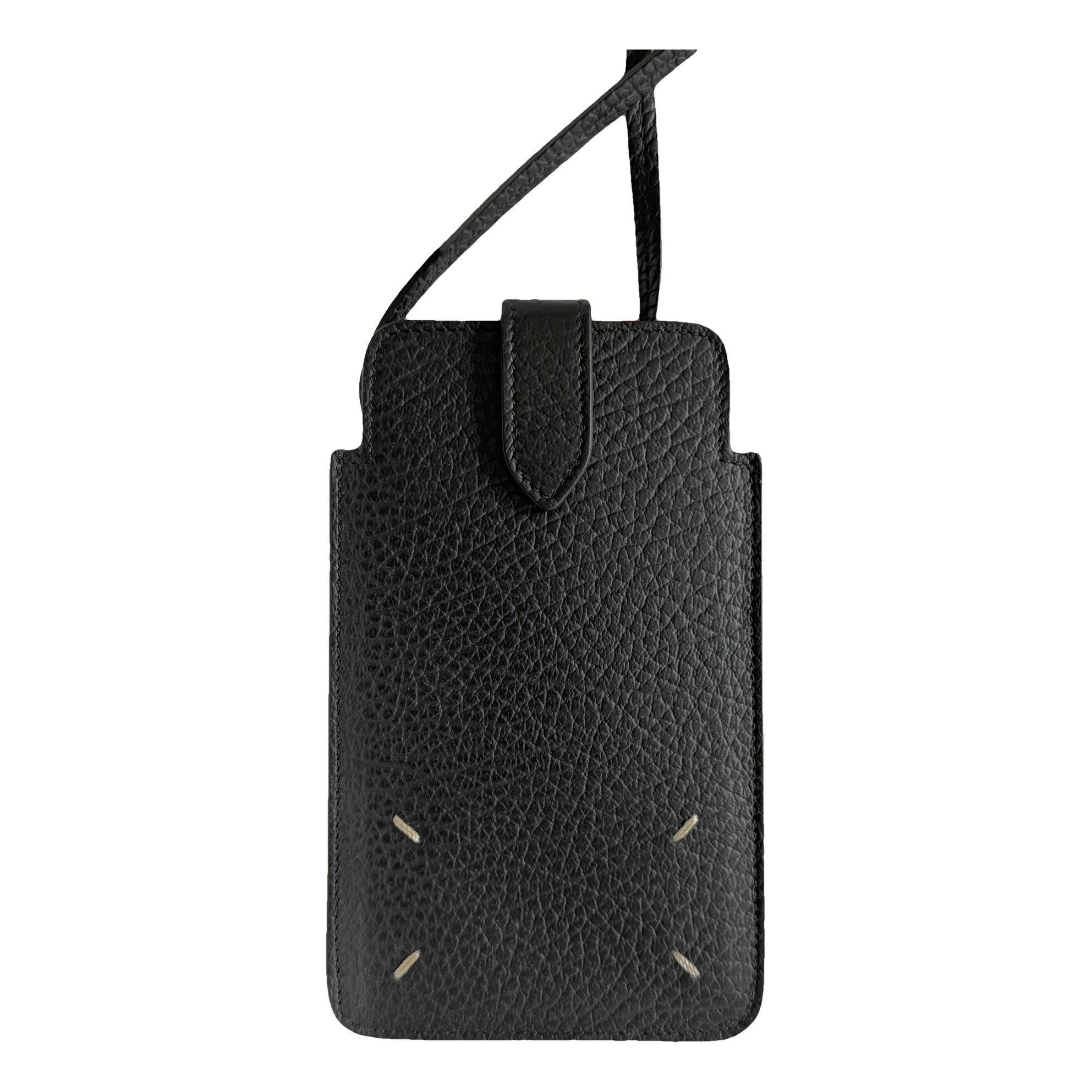 Leather clutch bag