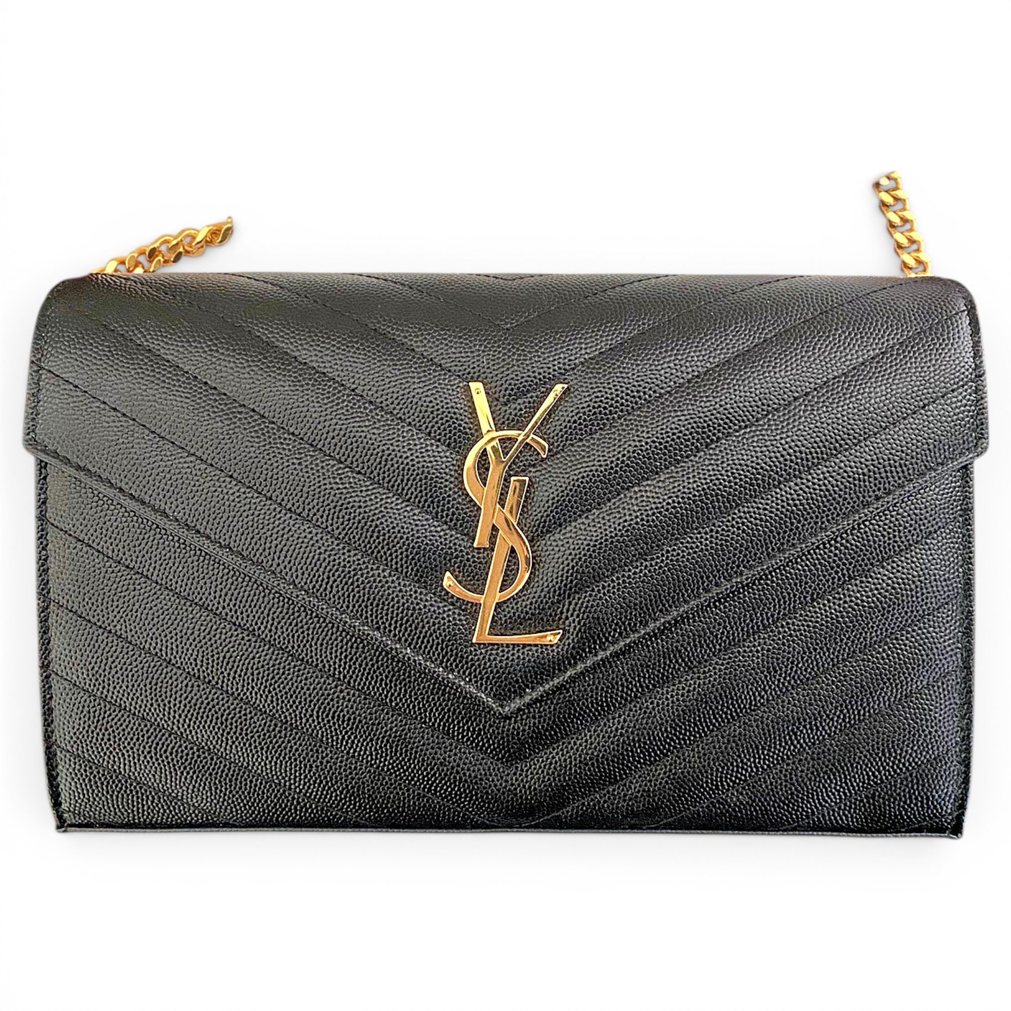 Portefeuille enveloppe leather handbag