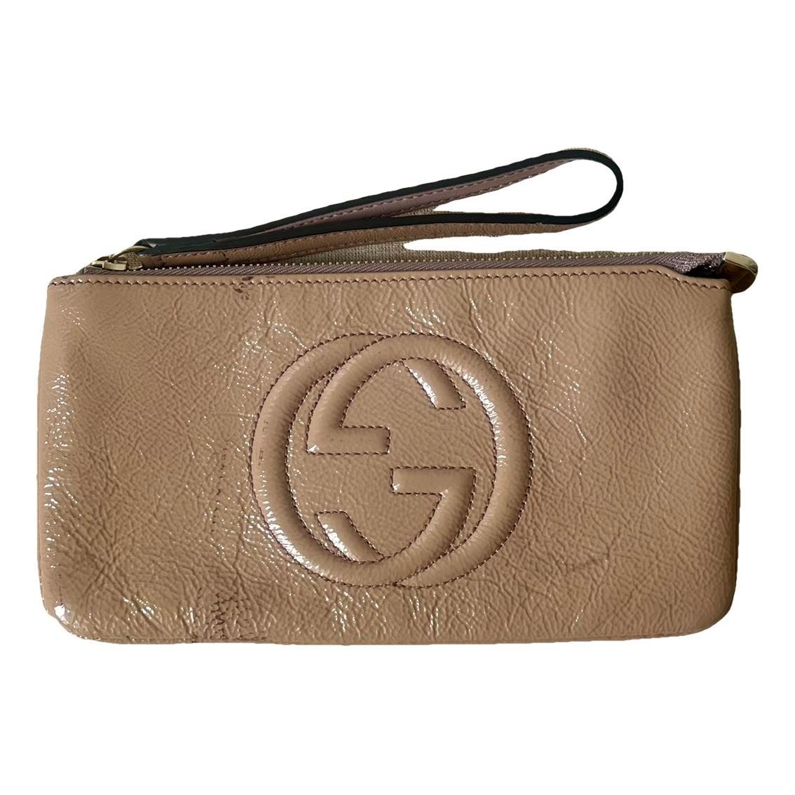 Soho patent leather clutch bag