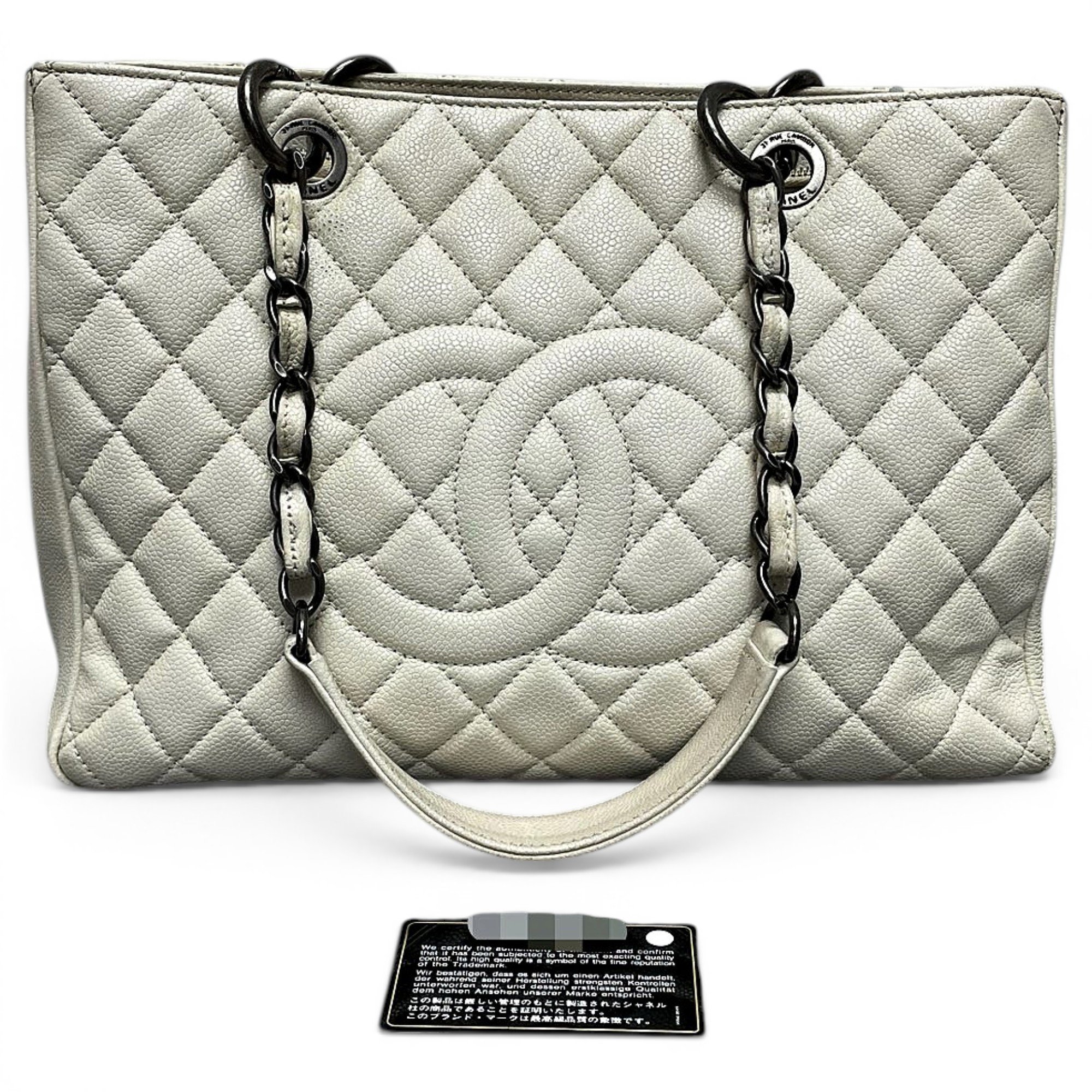 Grand shopping leather tote