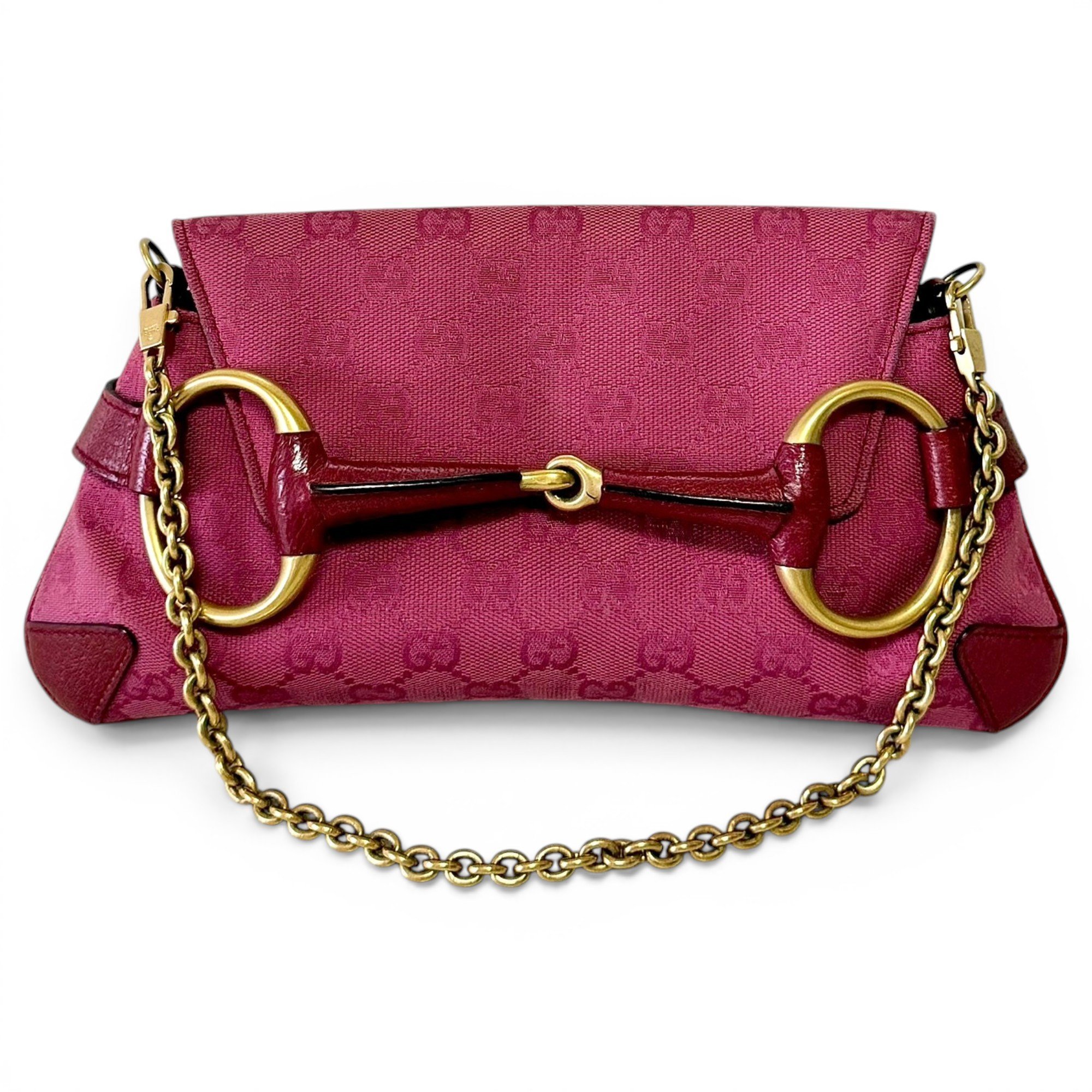 Horsebit Chain cloth handbag