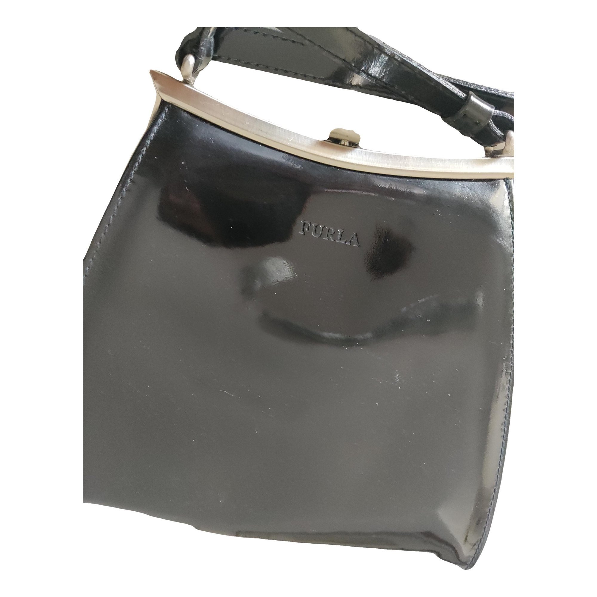 Leather clutch bag