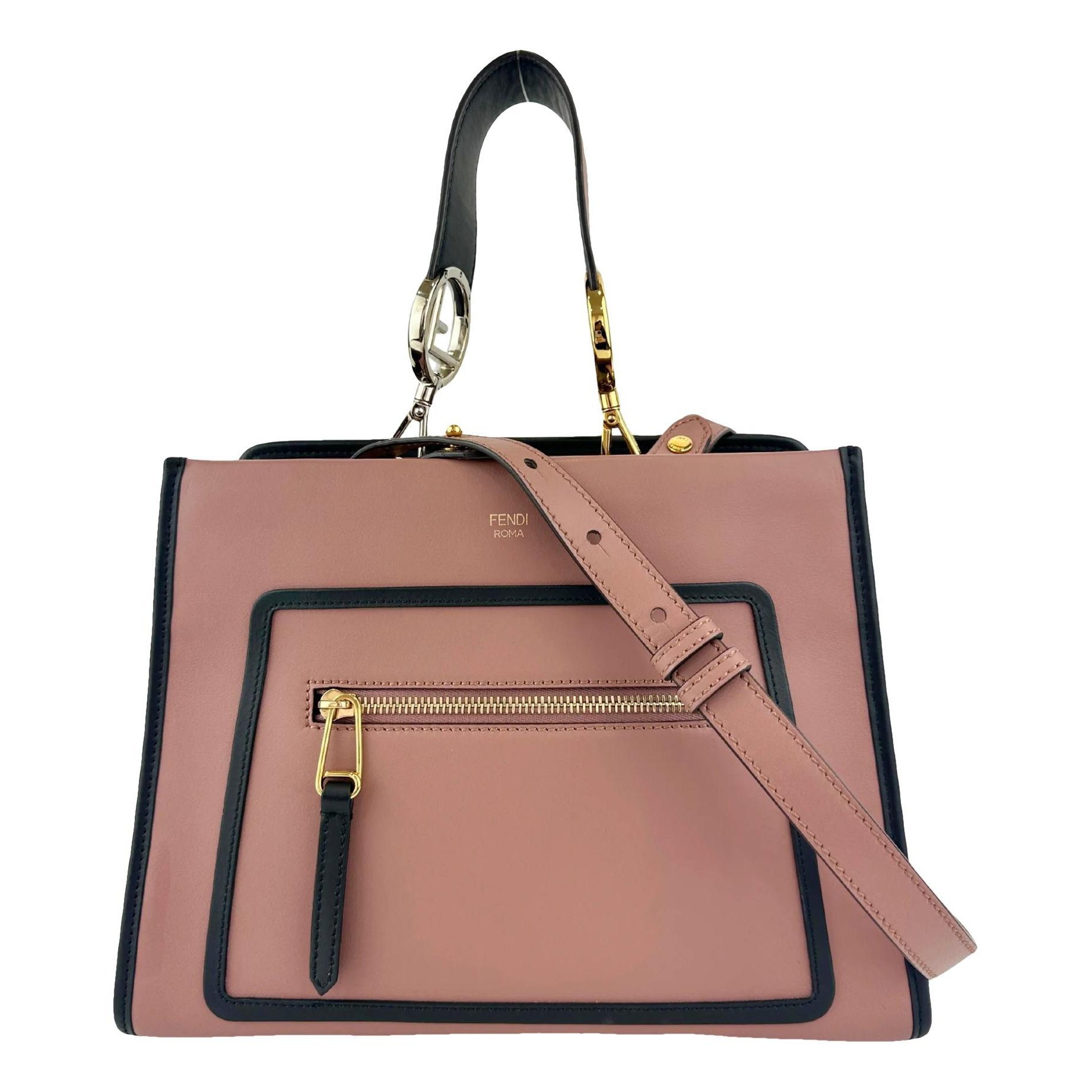 Runaway leather handbag