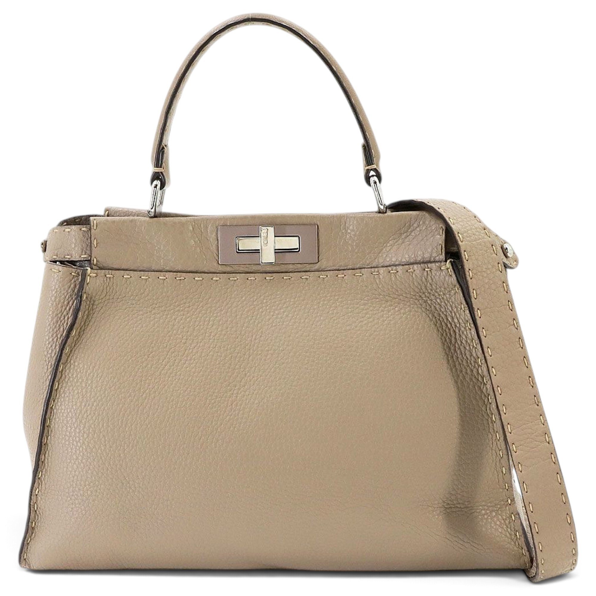 Peekaboo leather handbag