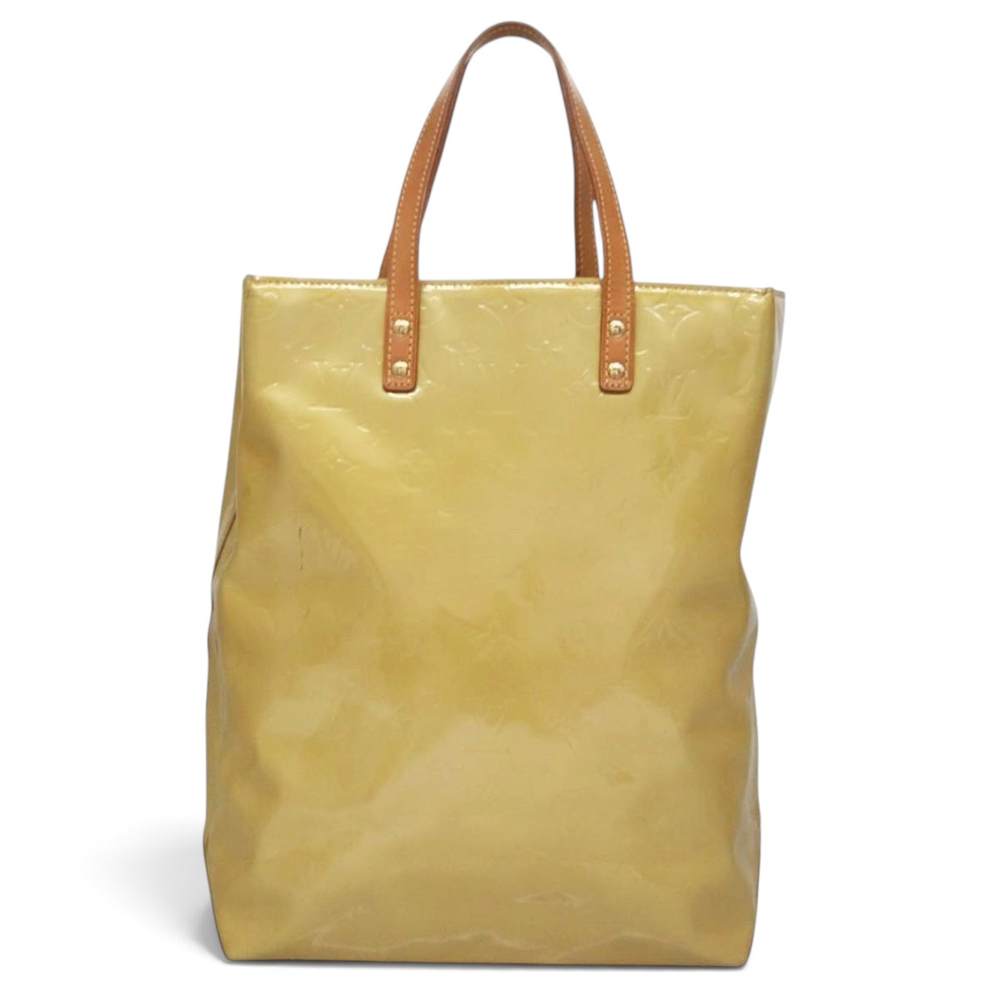 Reade patent leather handbag