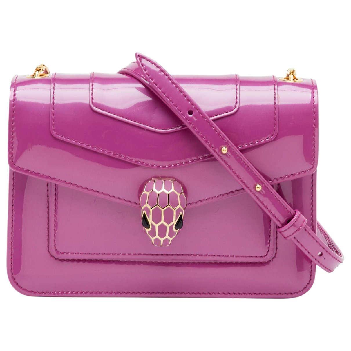 Bvlgari Serpenti patent leather handbag