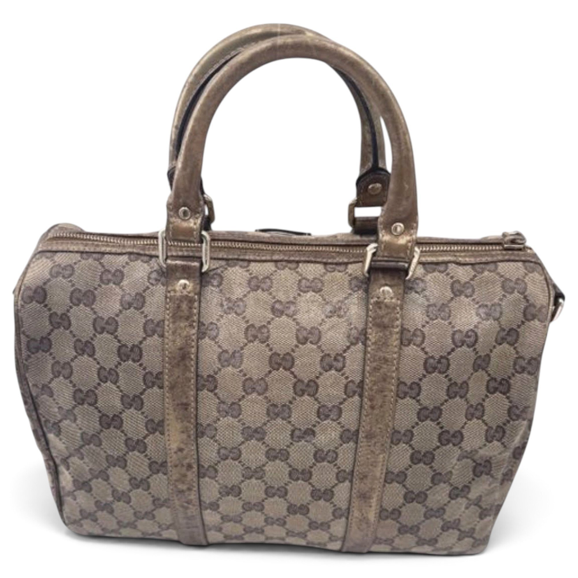 Joy leather bowling bag