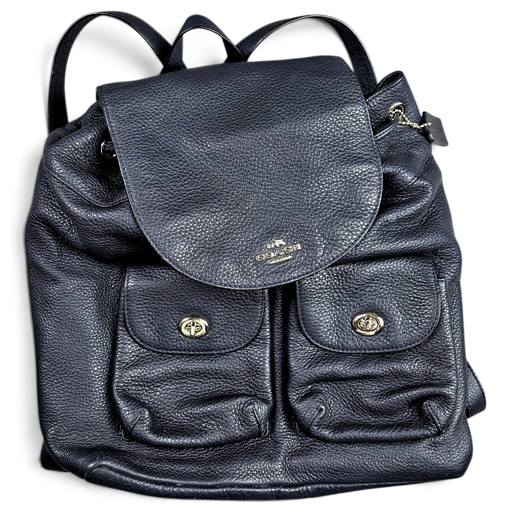 Leather backpack