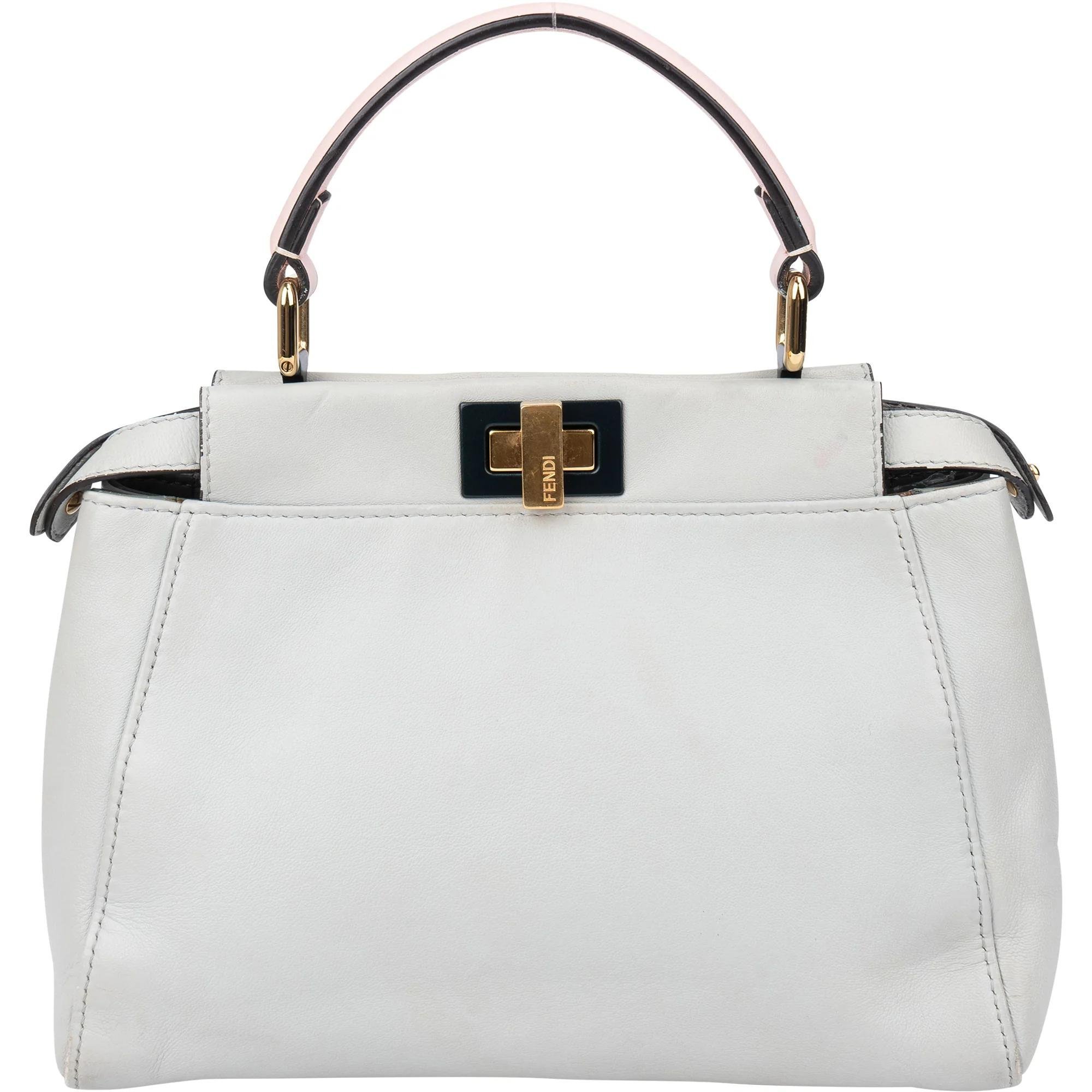 Peekaboo leather satchel