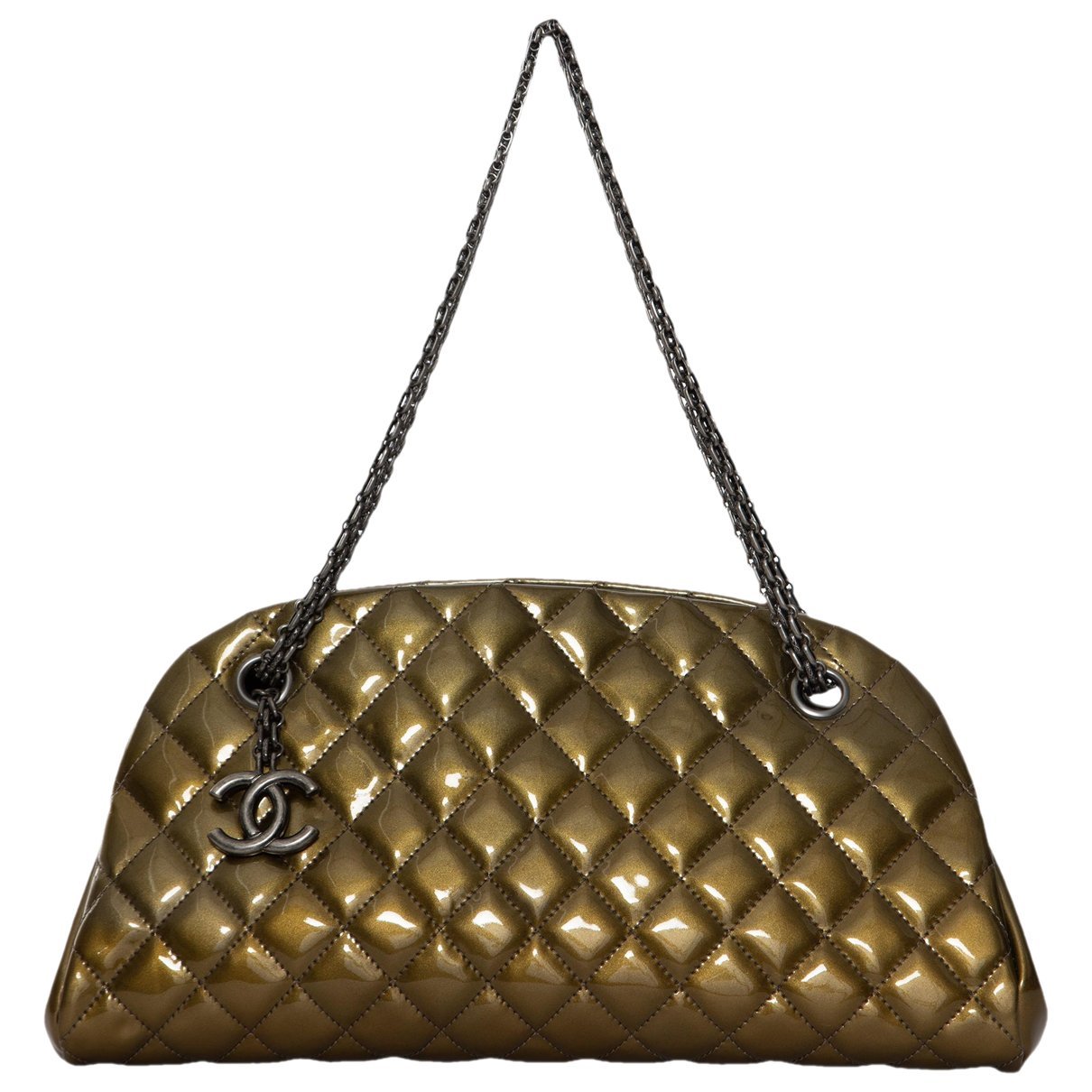 Mademoiselle patent leather handbag
