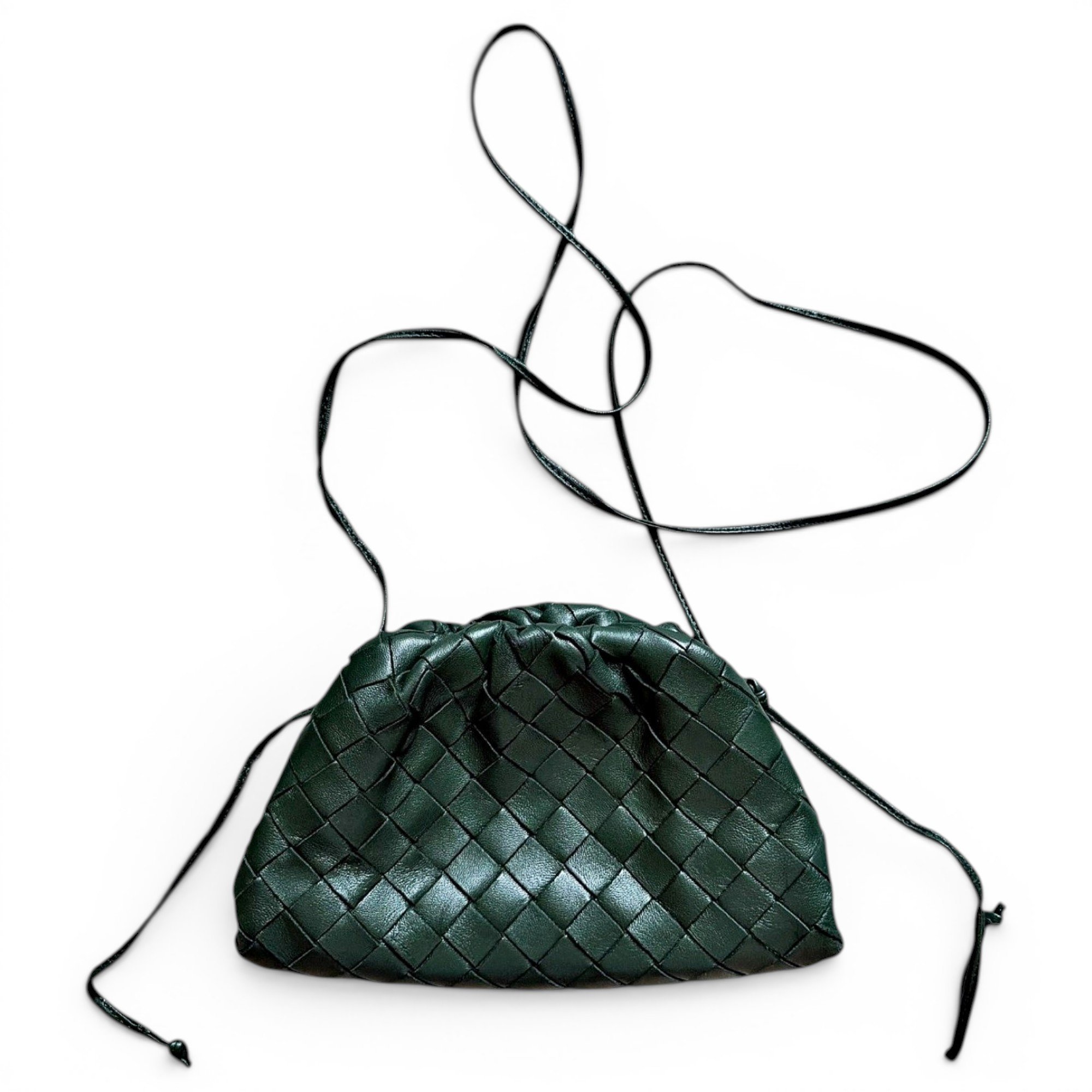Pouch leather handbag