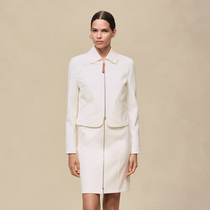 Blanc Naturel Double Cotton Twill Jacket