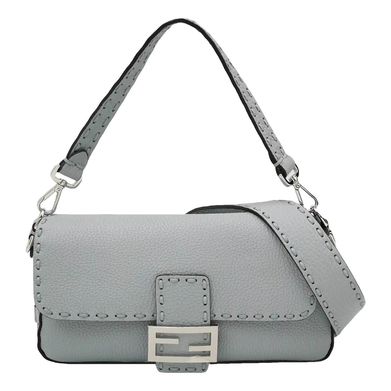 Baguette leather crossbody bag