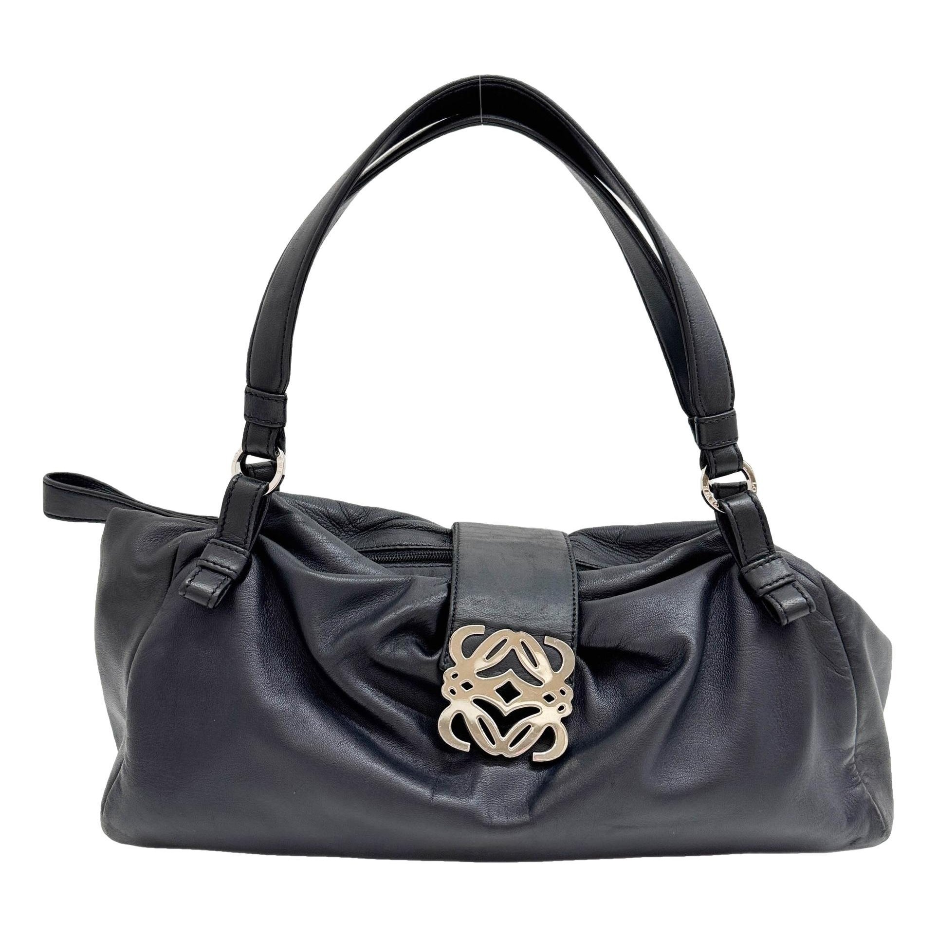 Anagram leather handbag