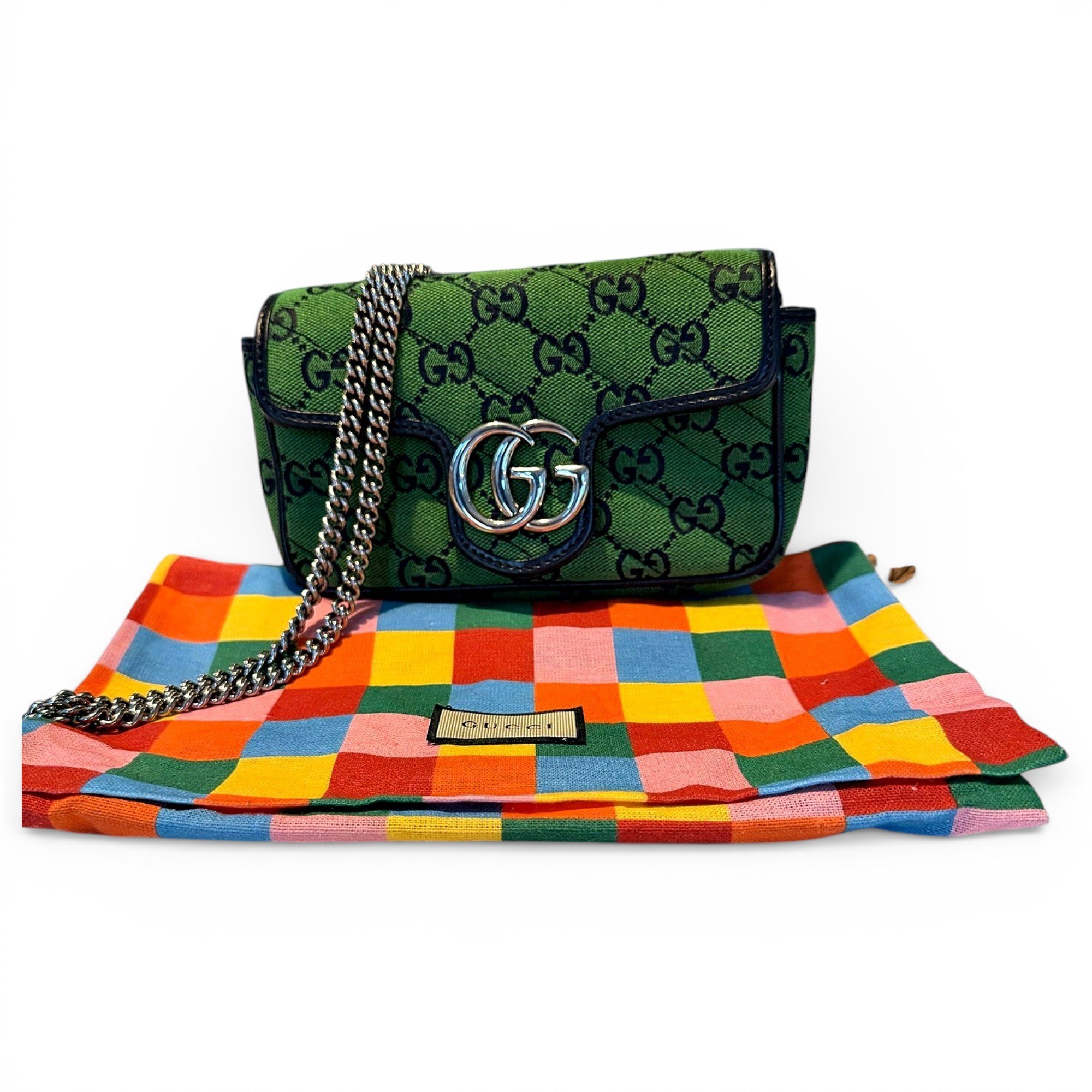 Gucci GG Marmont cloth mini bag