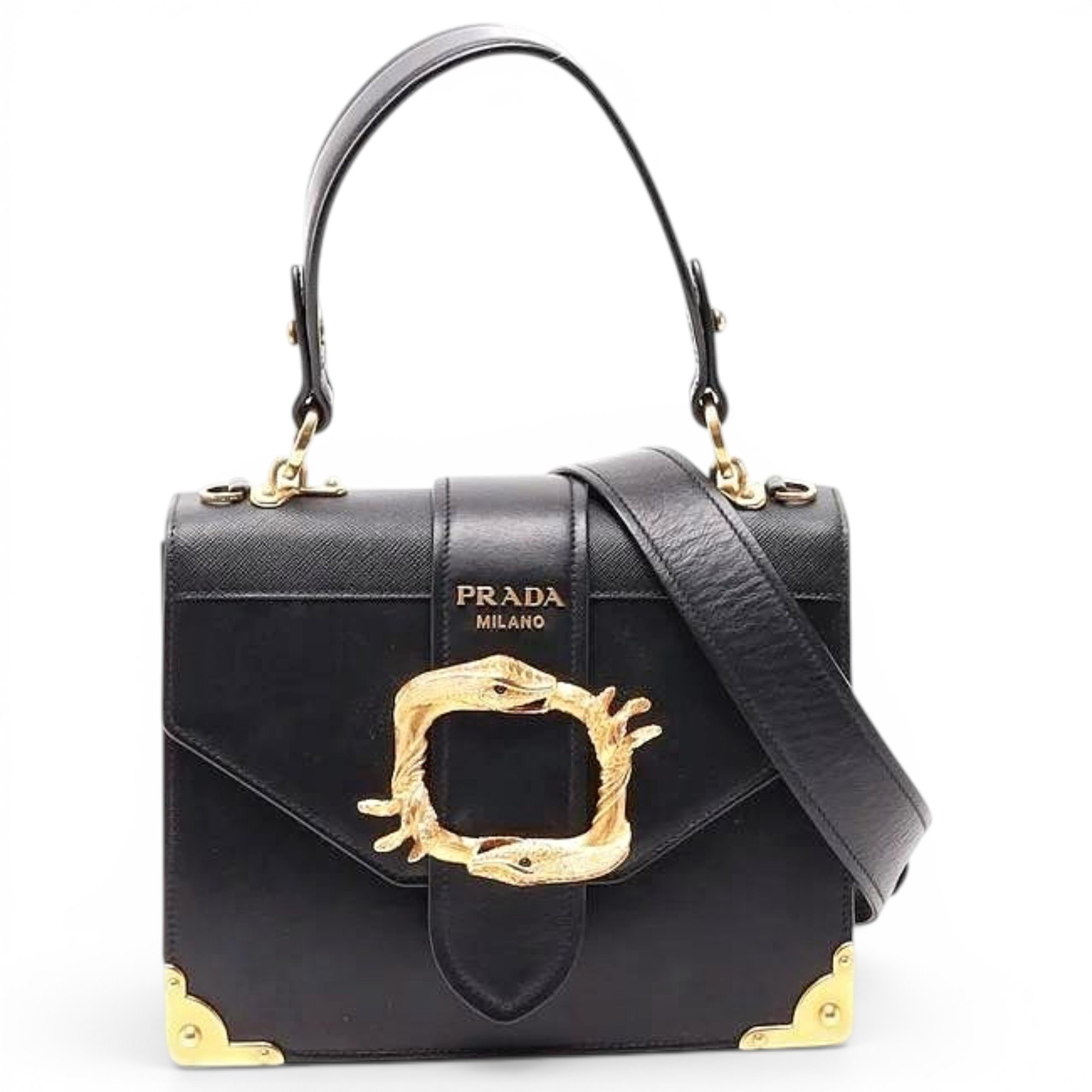 Cahier leather handbag