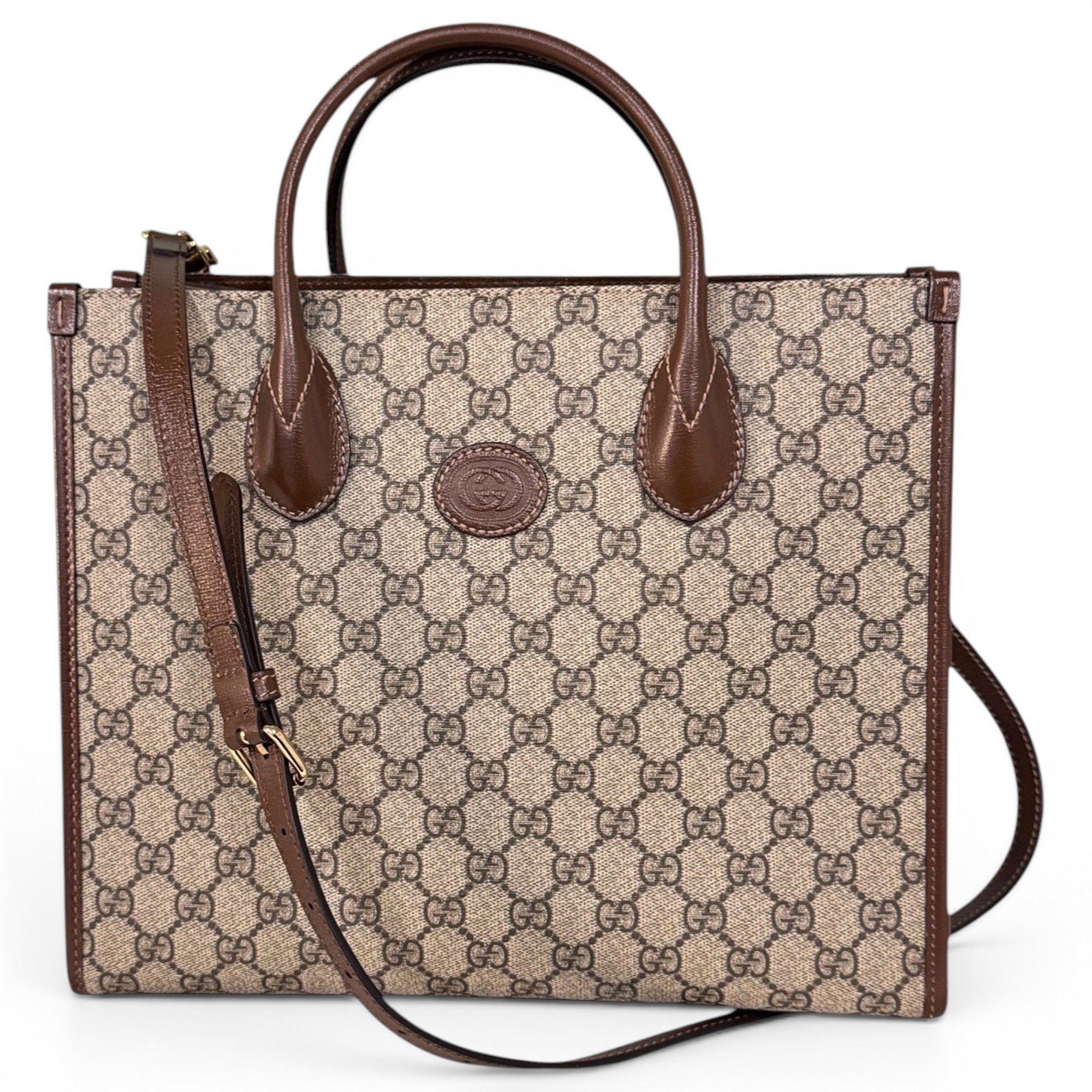 Leather tote
