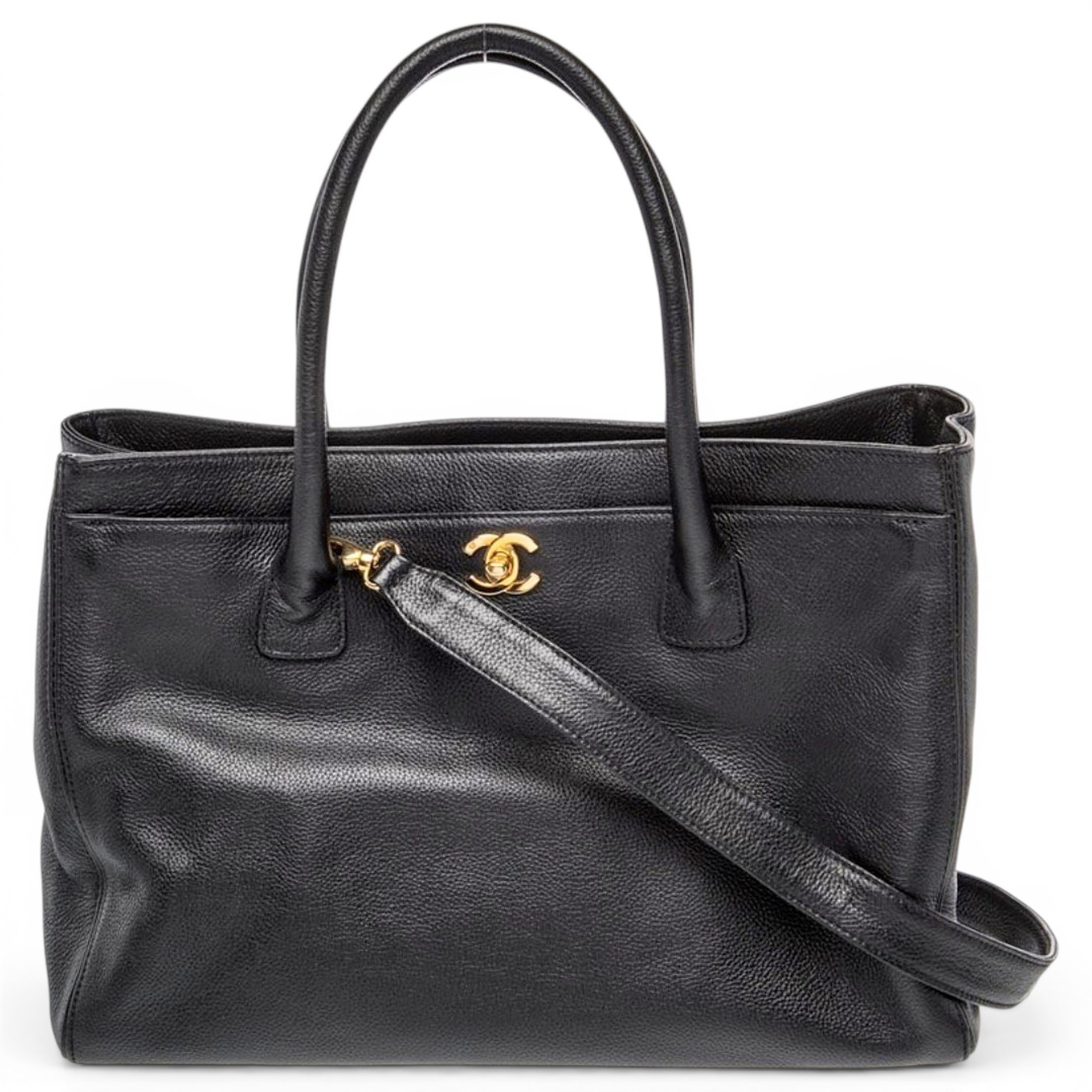Executive leather tote