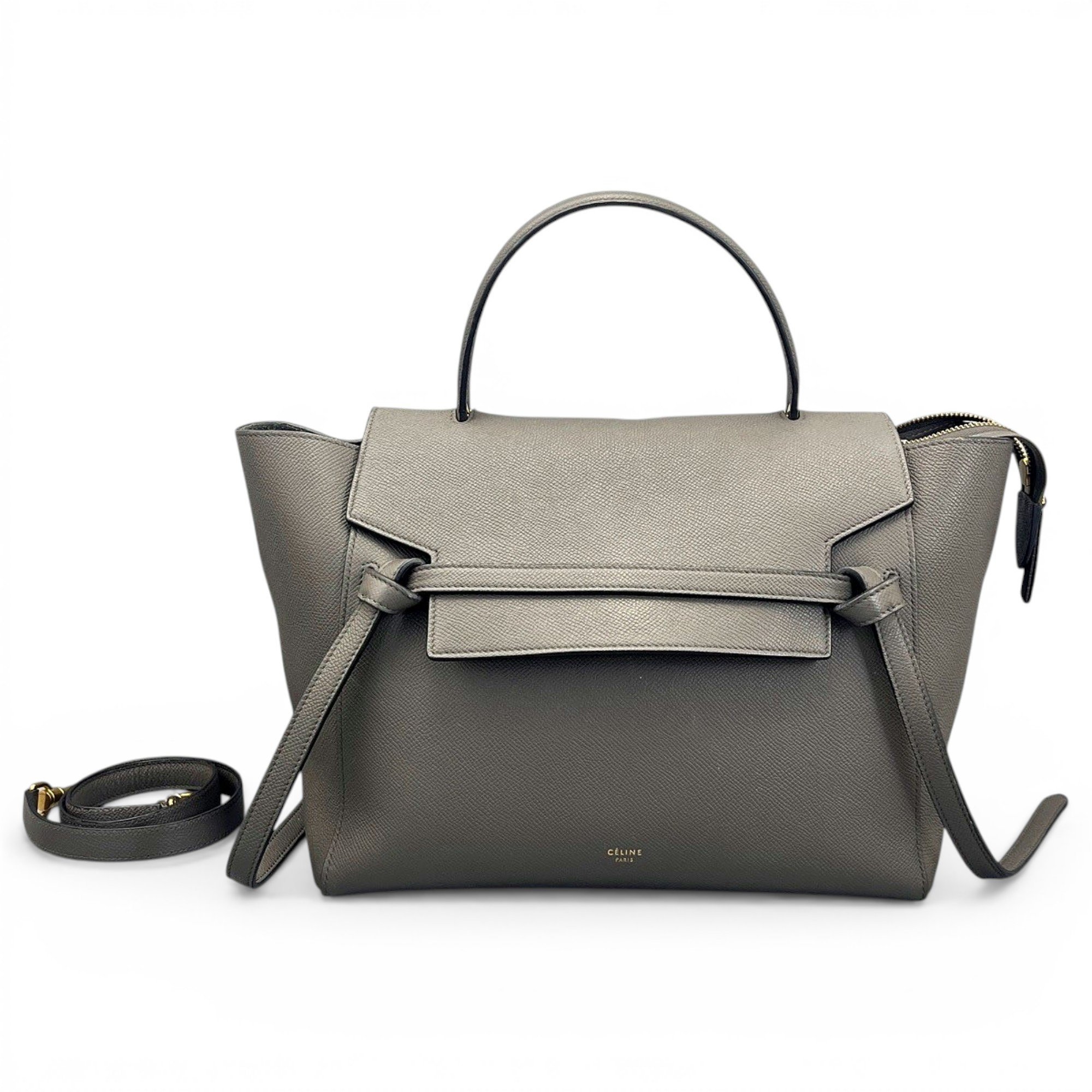 Belt leather handbag
