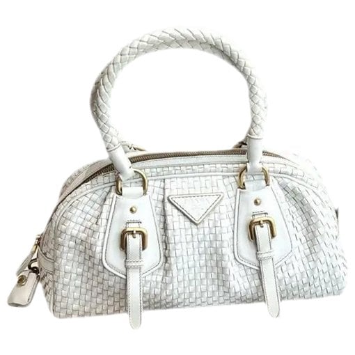 Bowling leather handbag
