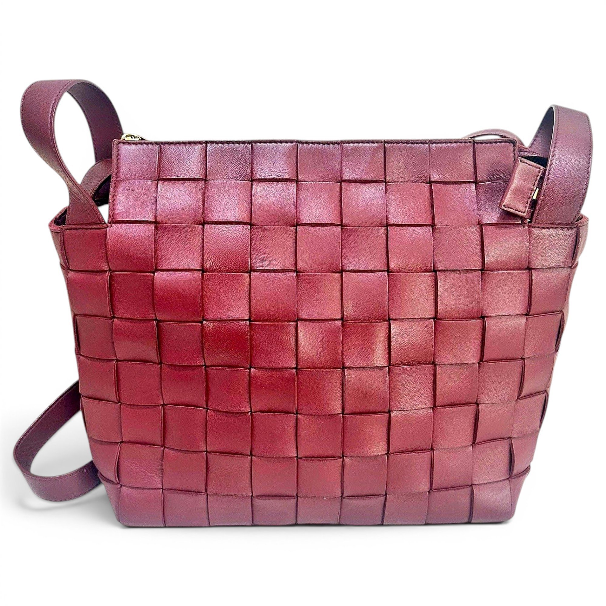 Cassette leather crossbody bag