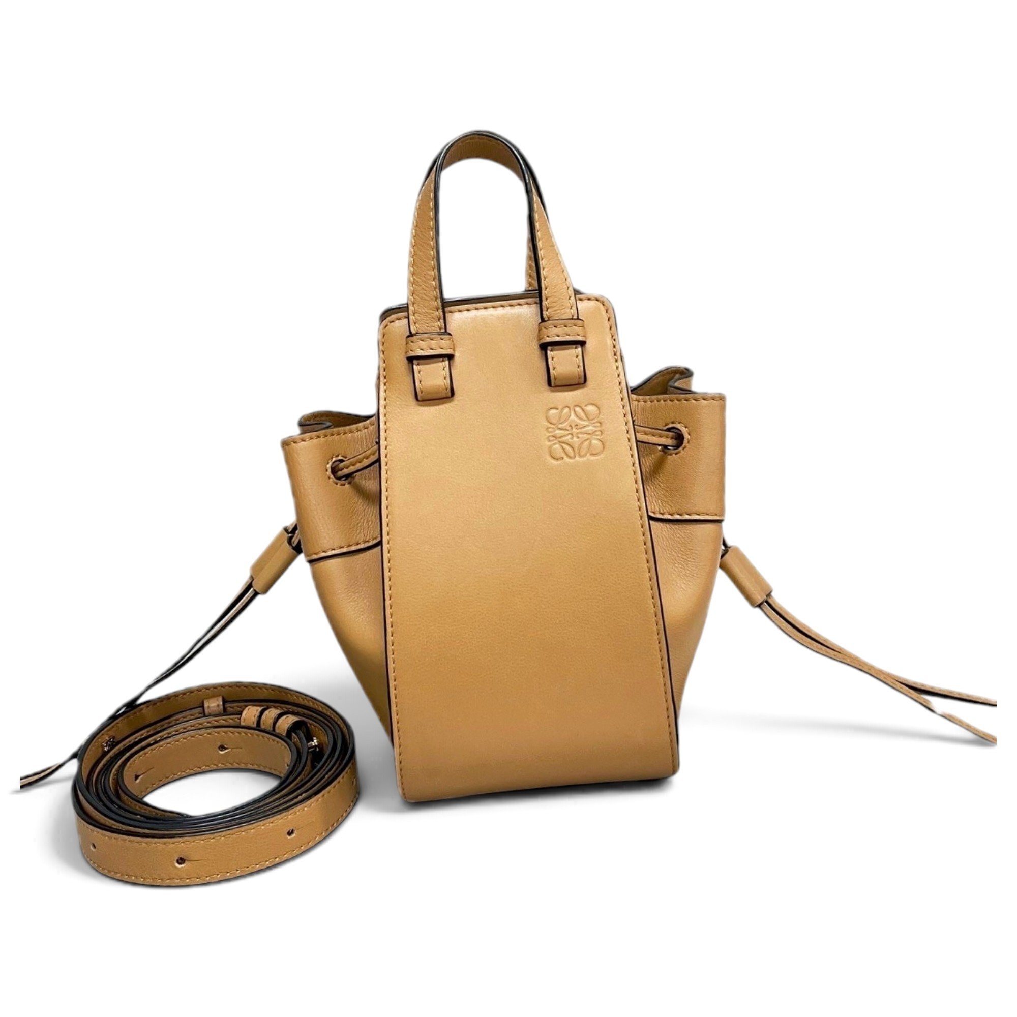 Hammock leather handbag