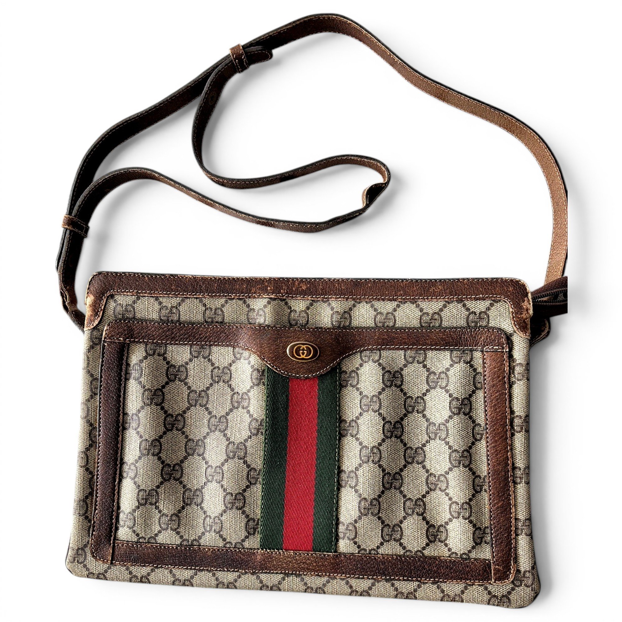 Ophidia leather crossbody bag