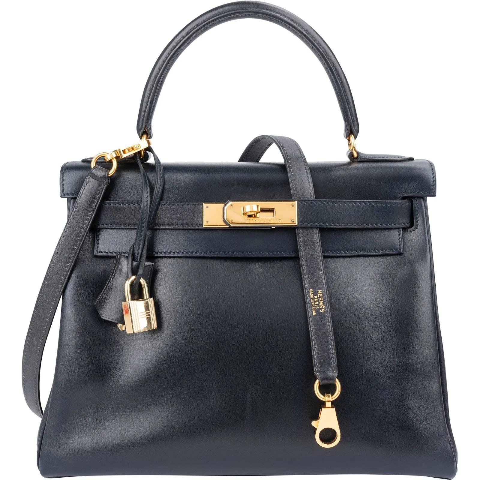 Kelly 28 leather handbag
