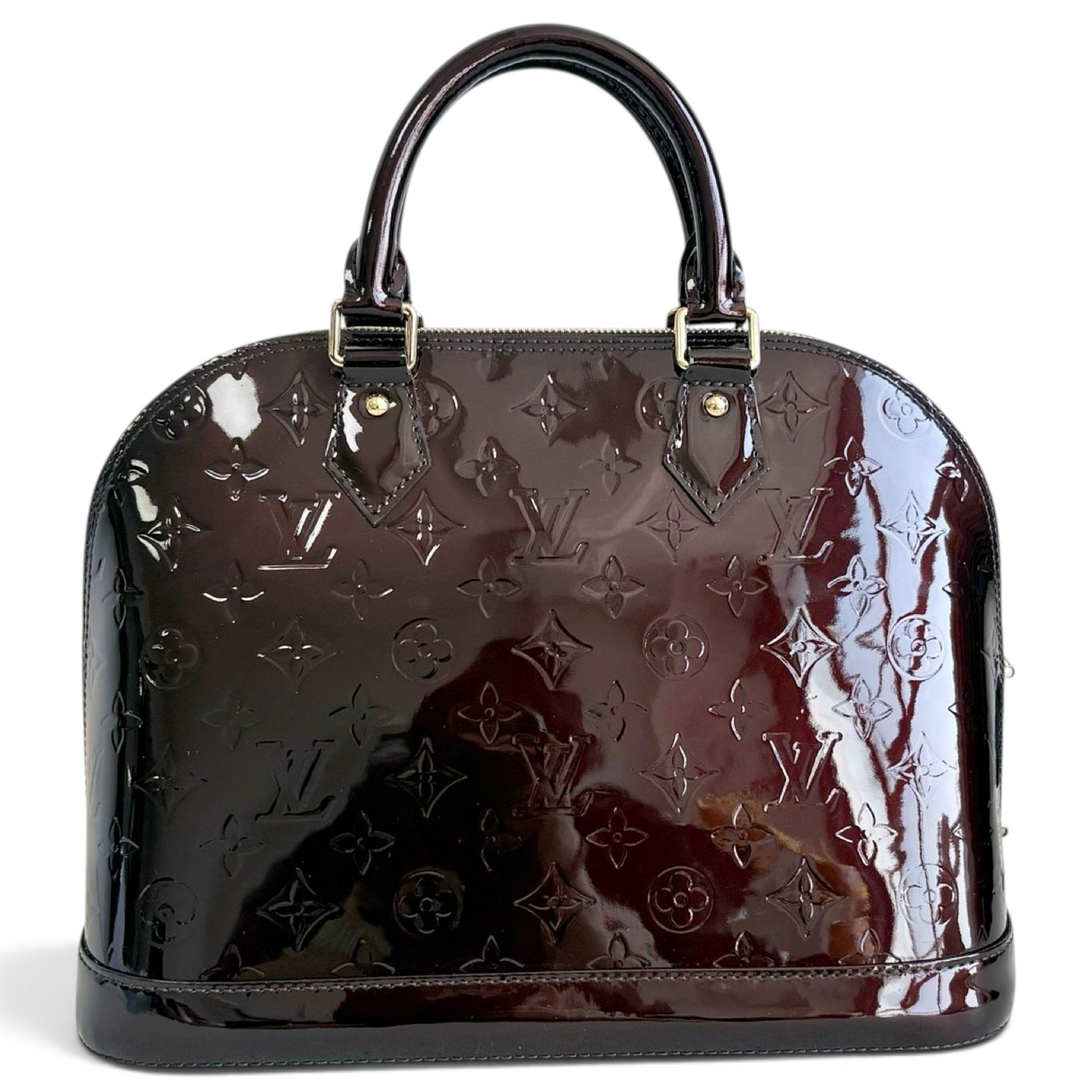 Alma patent leather handbag