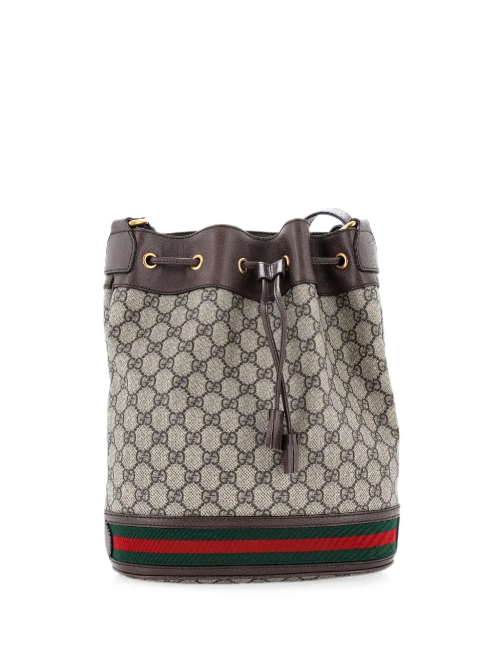 Ophidia GG Coated Canvas Medium bucket bag