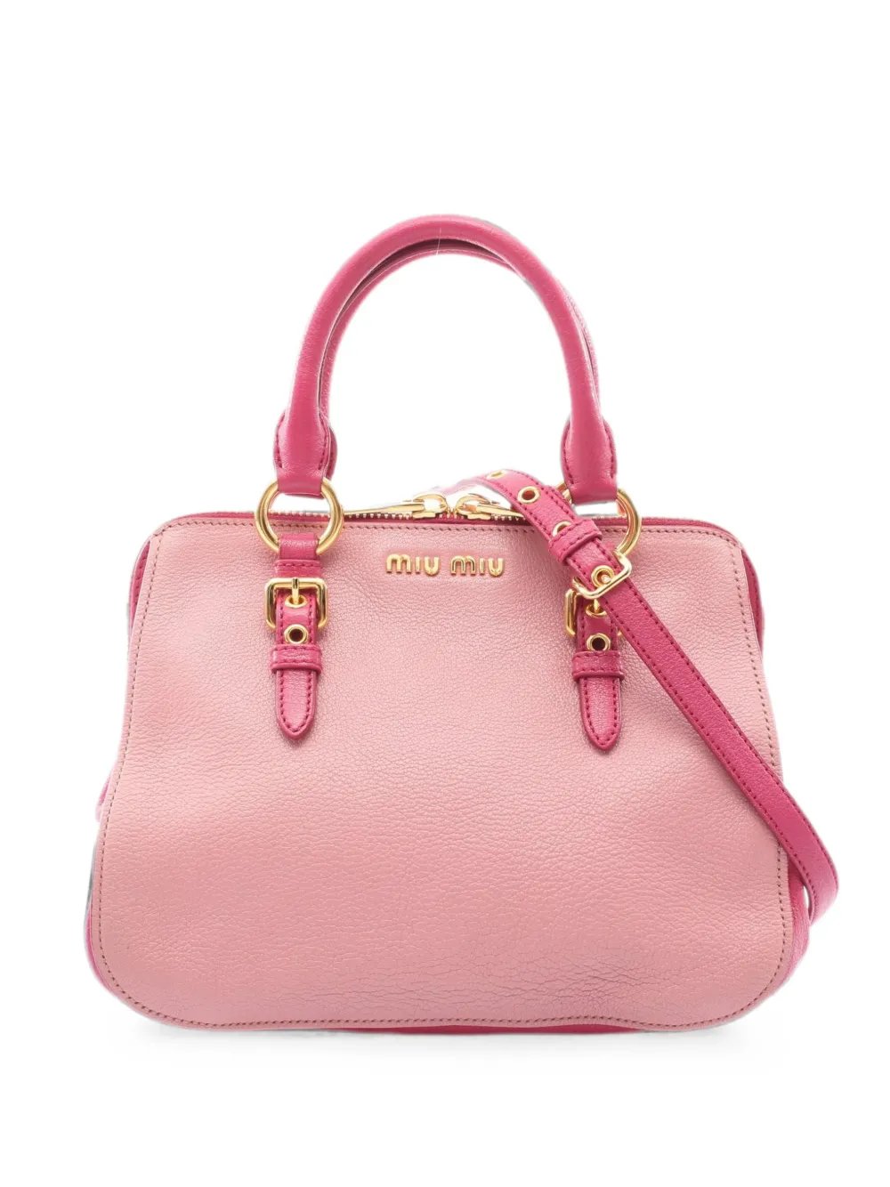 Miu Miu 2000s Madras leather tote bag