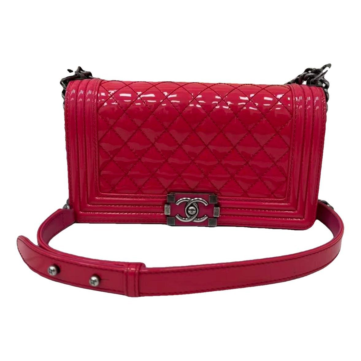 Boy patent leather handbag